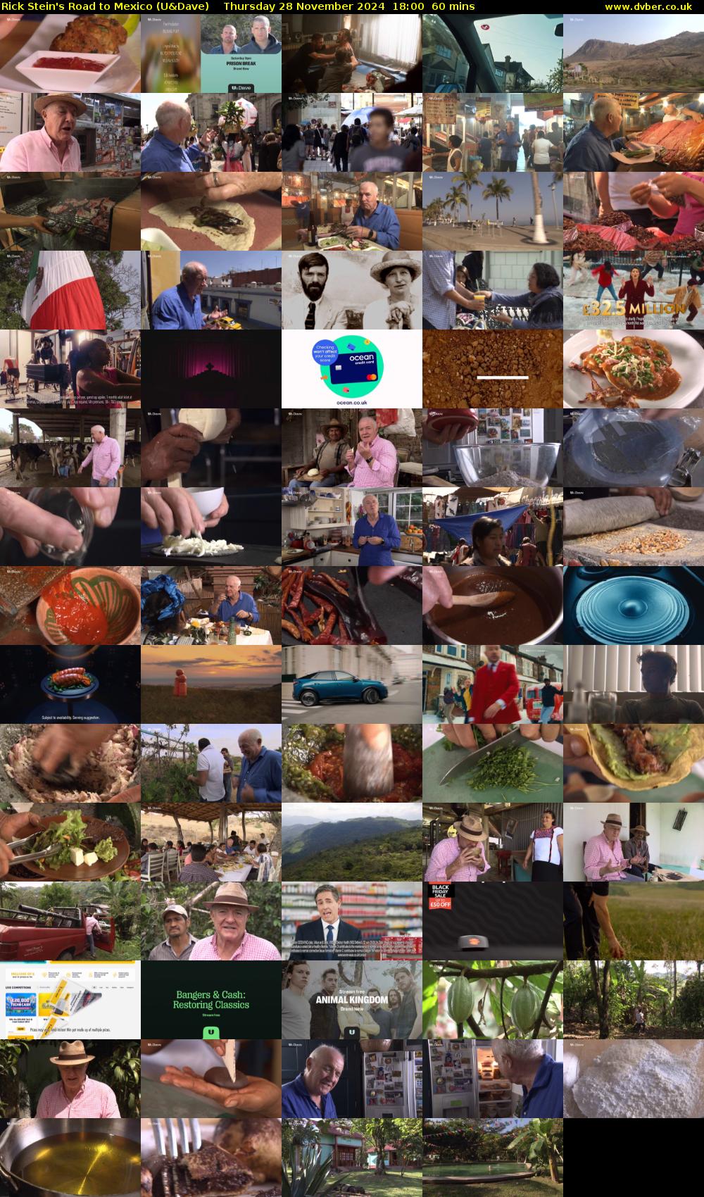 Rick Stein's Road to Mexico (U&Dave) Thursday 28 November 2024 18:00 - 19:00