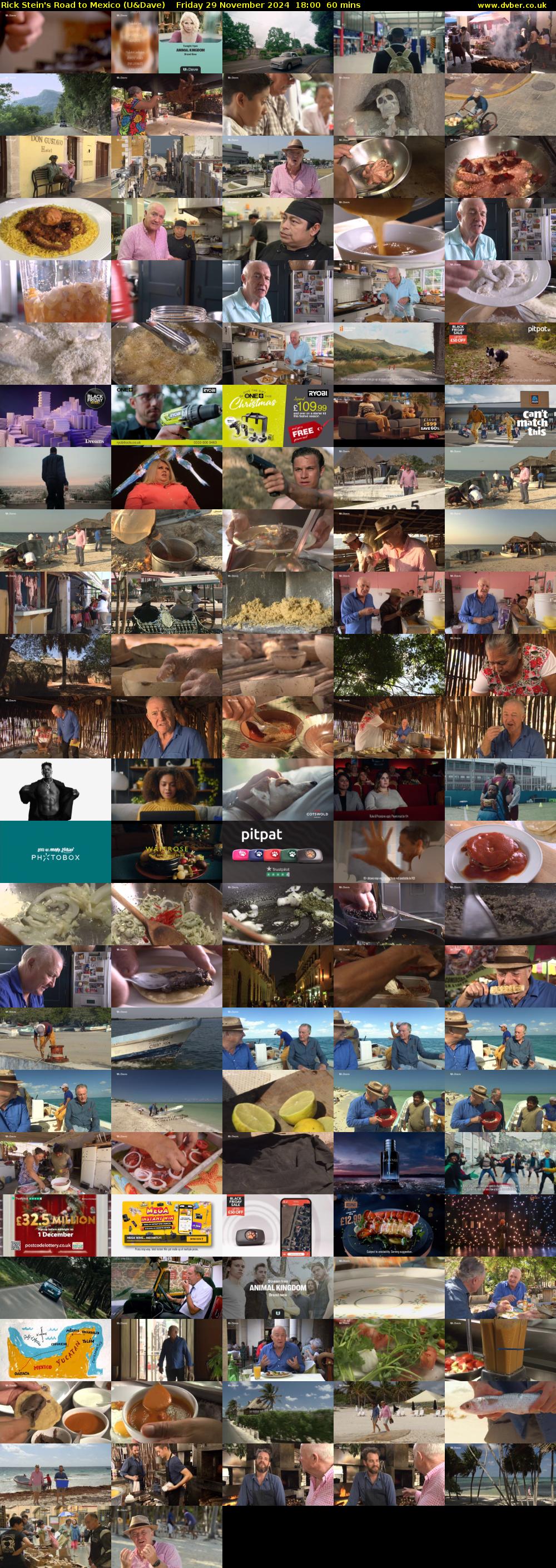 Rick Stein's Road to Mexico (U&Dave) Friday 29 November 2024 18:00 - 19:00
