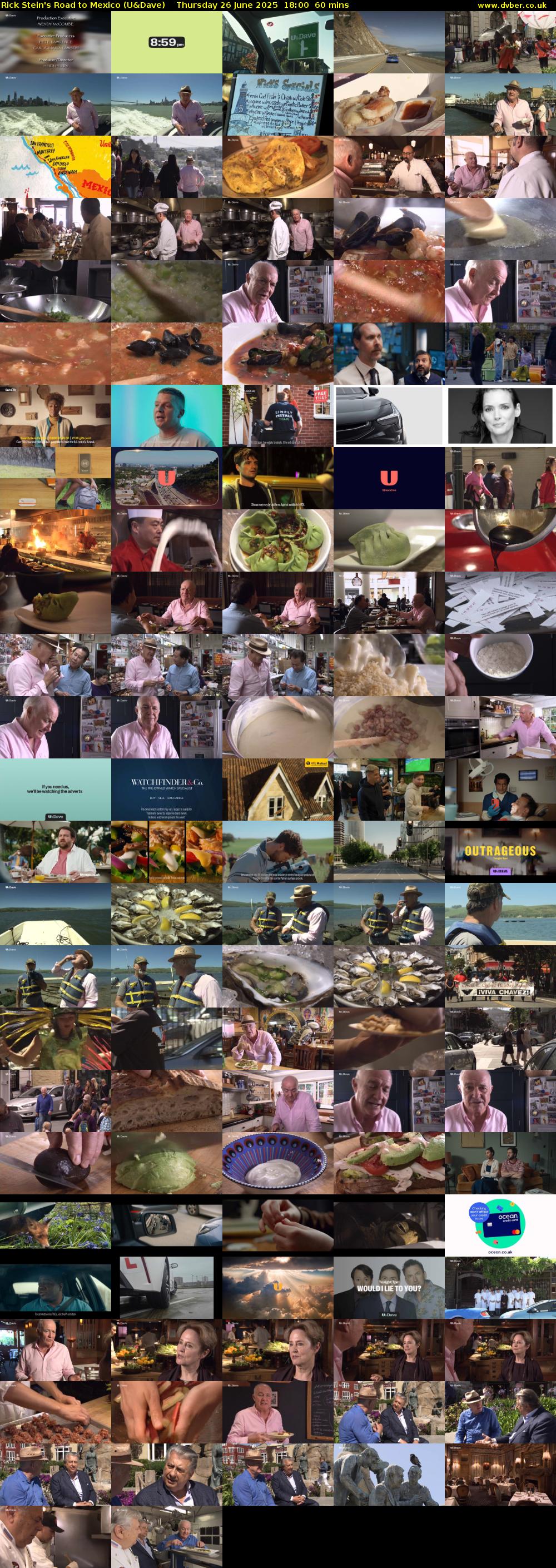 Rick Stein's Road to Mexico (U&Dave) Thursday 26 June 2025 18:00 - 19:00