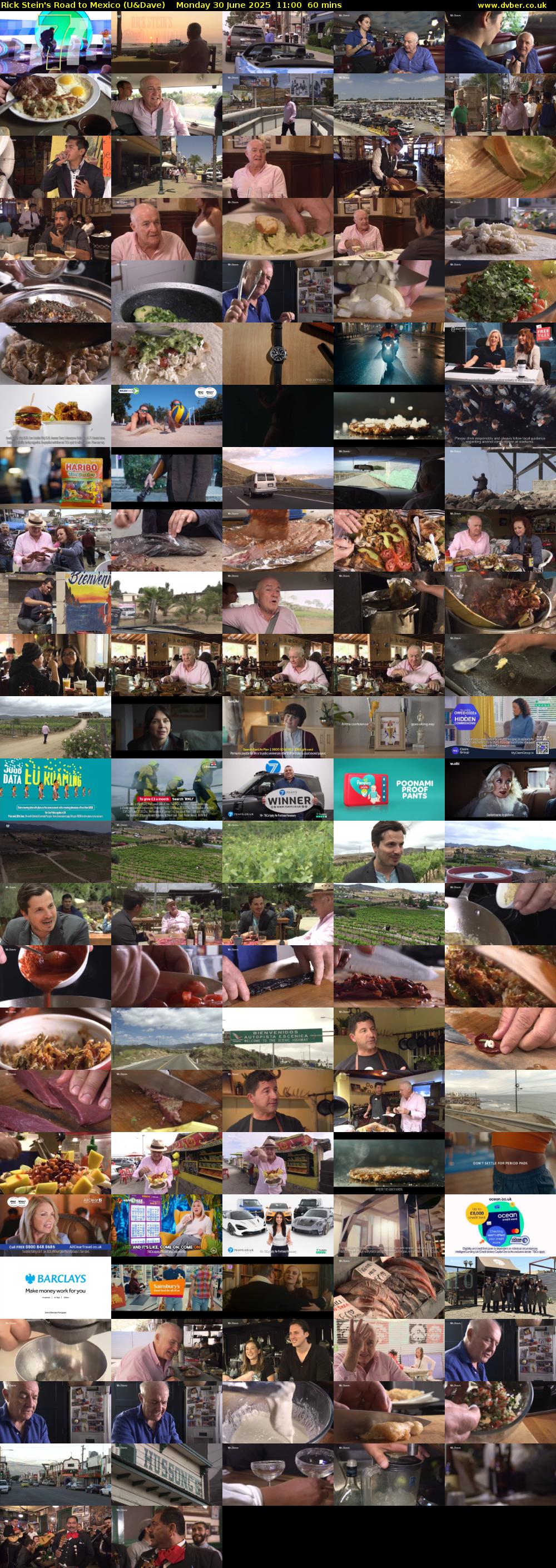 Rick Stein's Road to Mexico (U&Dave) Monday 30 June 2025 11:00 - 12:00