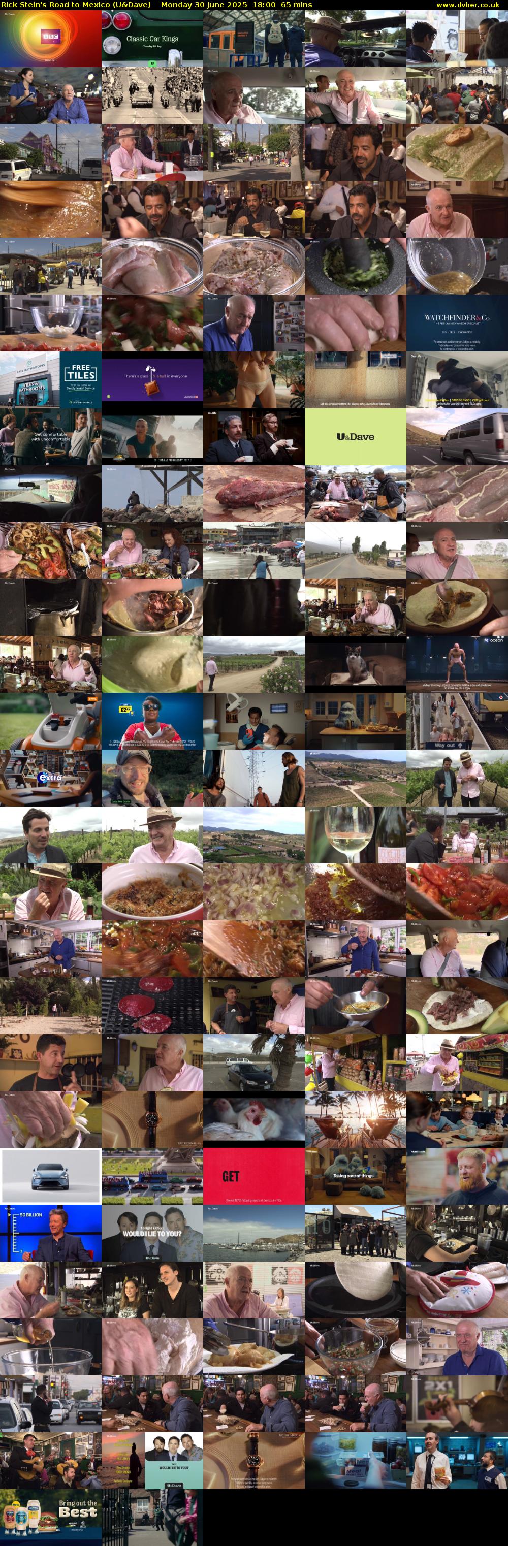 Rick Stein's Road to Mexico (U&Dave) Monday 30 June 2025 18:00 - 19:05