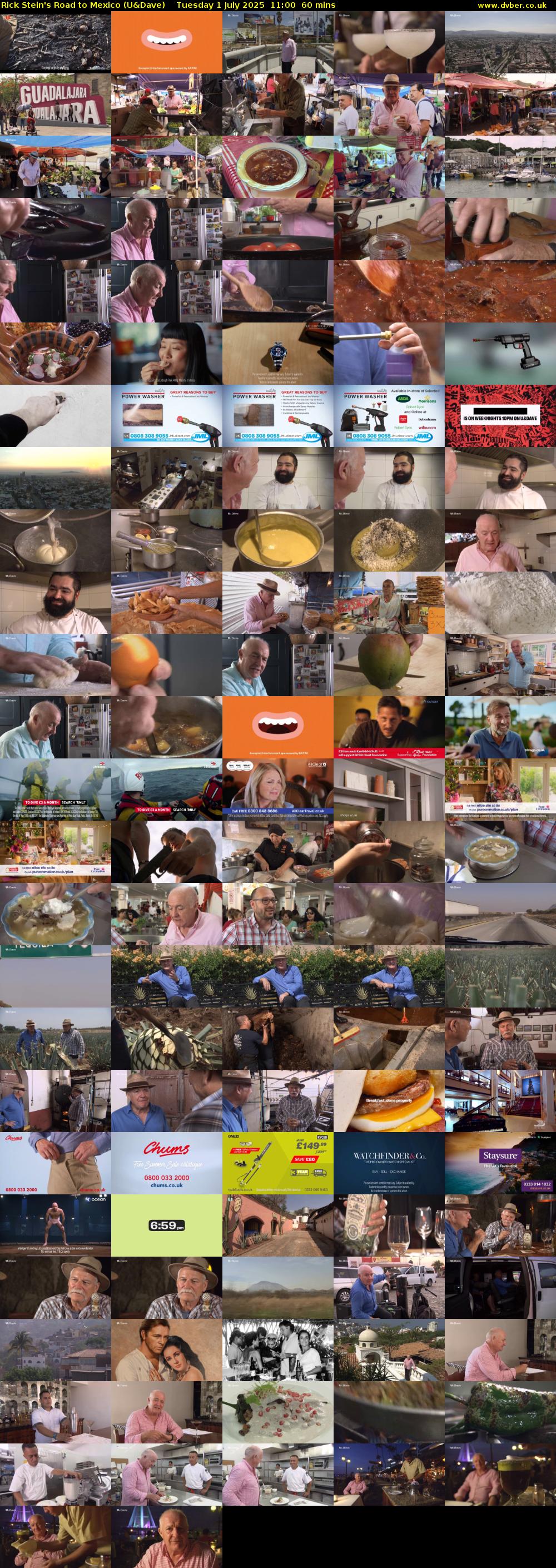 Rick Stein's Road to Mexico (U&Dave) Tuesday 1 July 2025 11:00 - 12:00