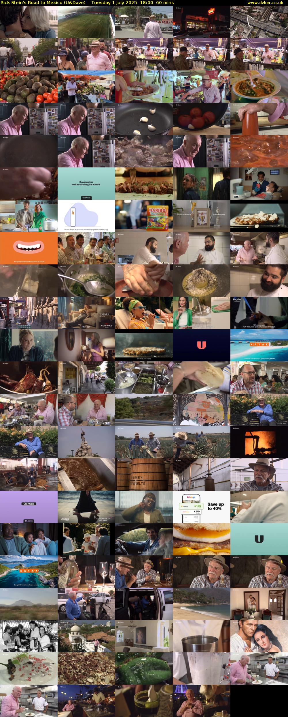 Rick Stein's Road to Mexico (U&Dave) Tuesday 1 July 2025 18:00 - 19:00