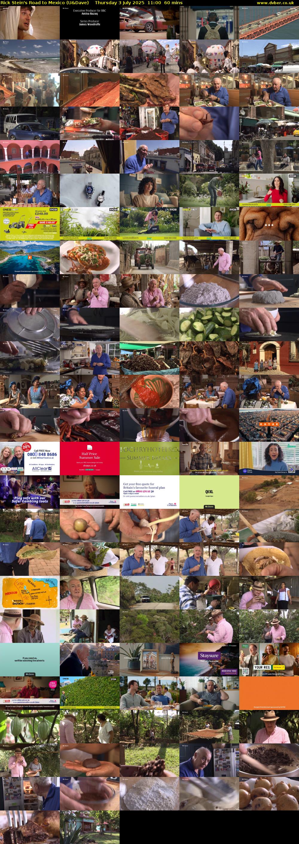 Rick Stein's Road to Mexico (U&Dave) Thursday 3 July 2025 11:00 - 12:00