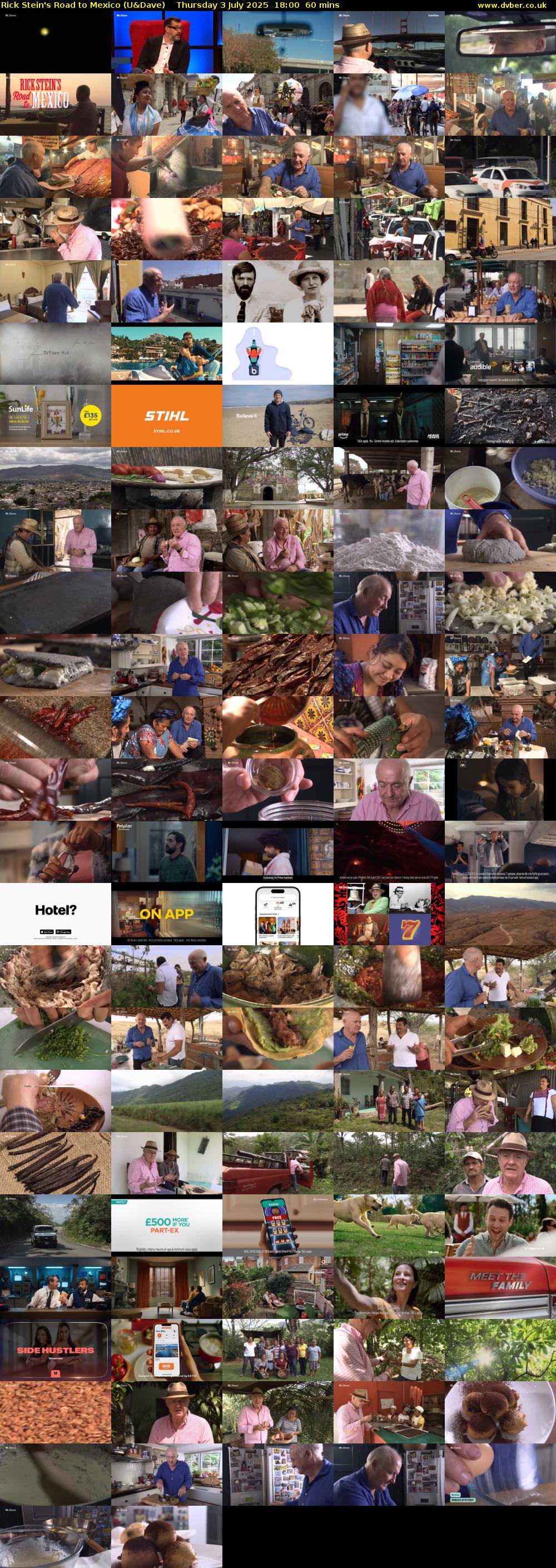 Rick Stein's Road to Mexico (U&Dave) Thursday 3 July 2025 18:00 - 19:00