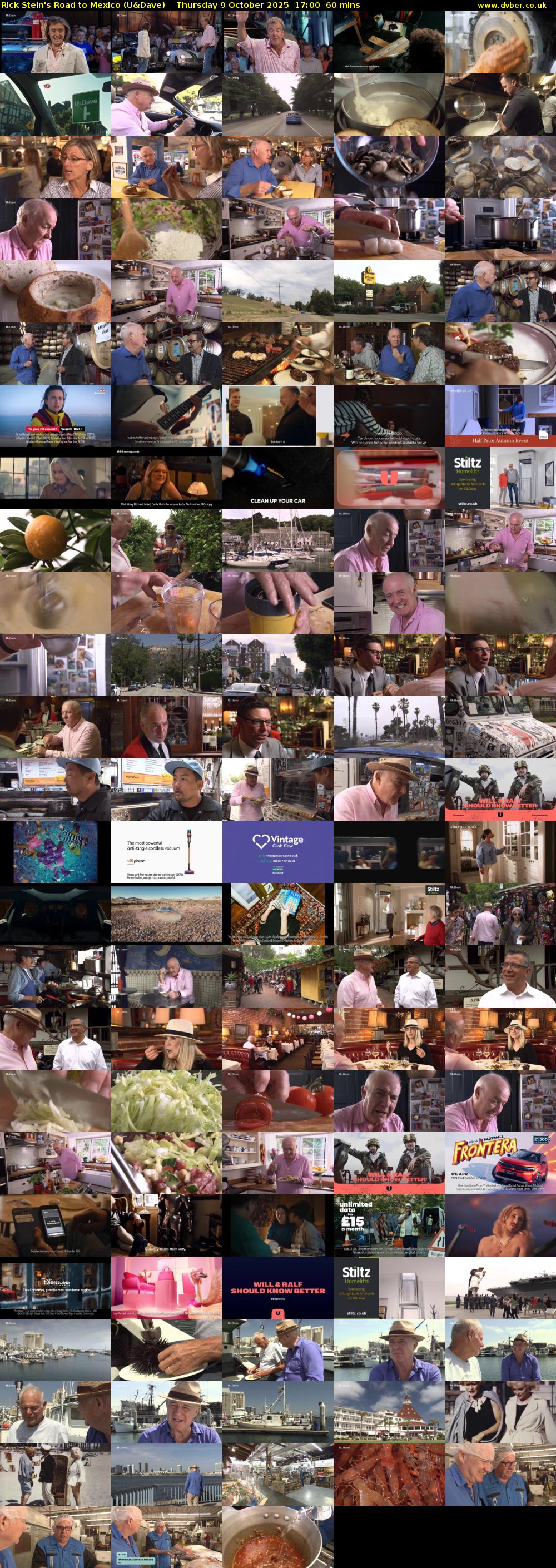 Rick Stein's Road to Mexico (U&Dave) Thursday 9 October 2025 17:00 - 18:00