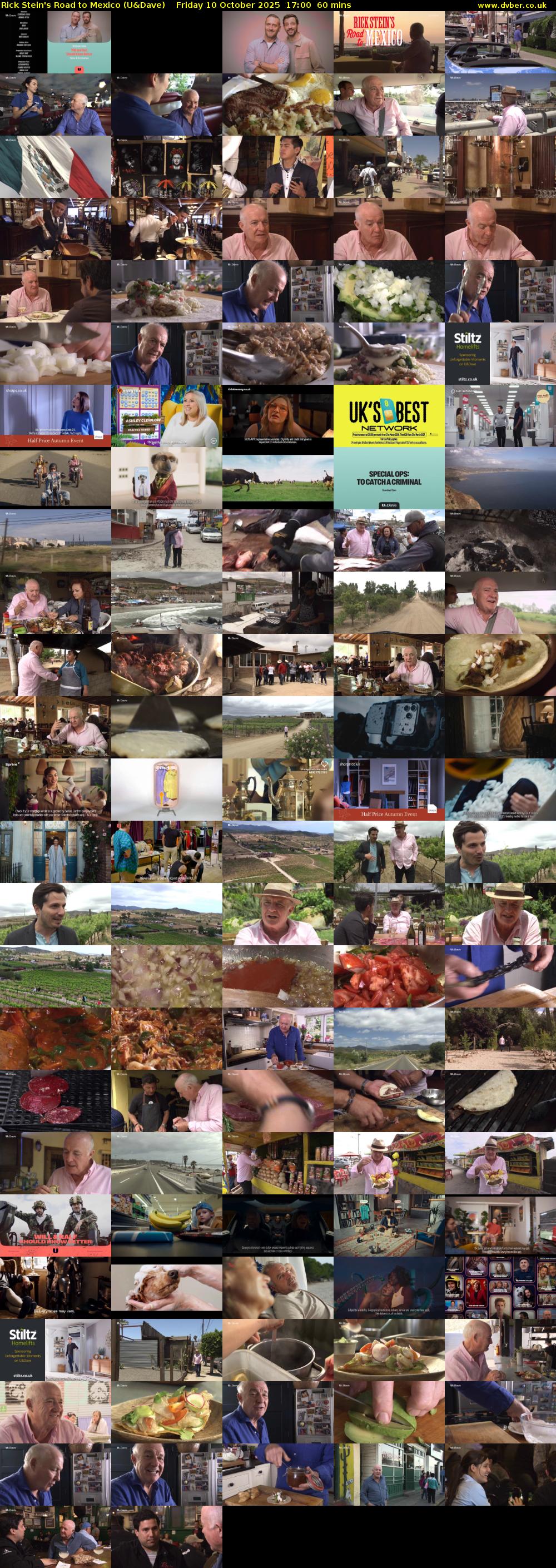 Rick Stein's Road to Mexico (U&Dave) Friday 10 October 2025 17:00 - 18:00