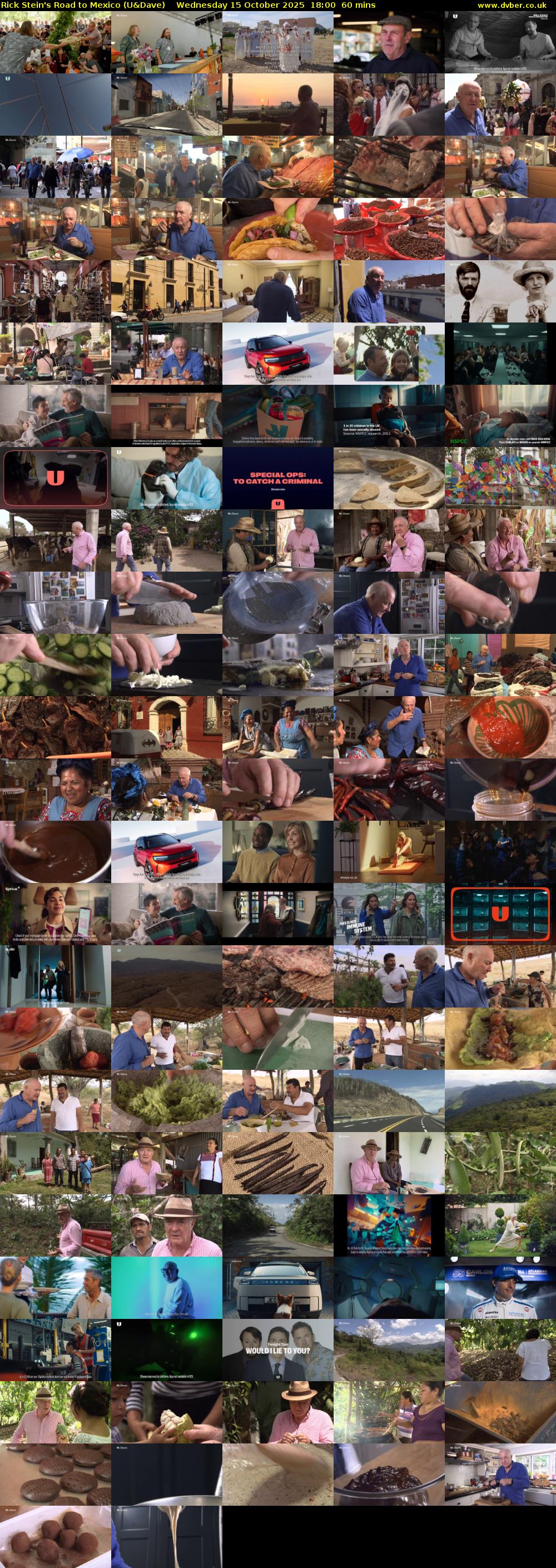 Rick Stein's Road to Mexico (U&Dave) Wednesday 15 October 2025 18:00 - 19:00