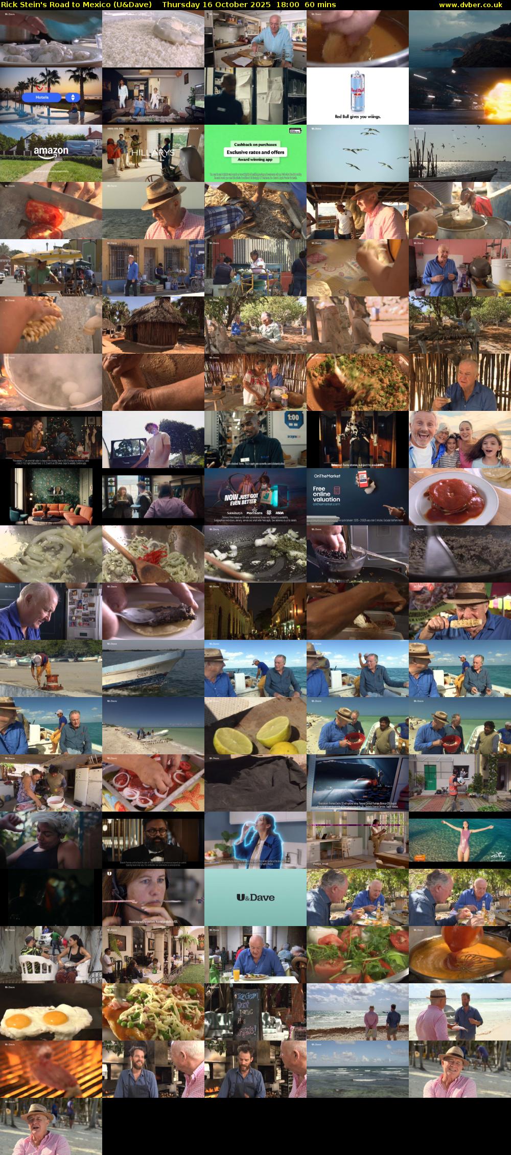 Rick Stein's Road to Mexico (U&Dave) Thursday 16 October 2025 18:00 - 19:00