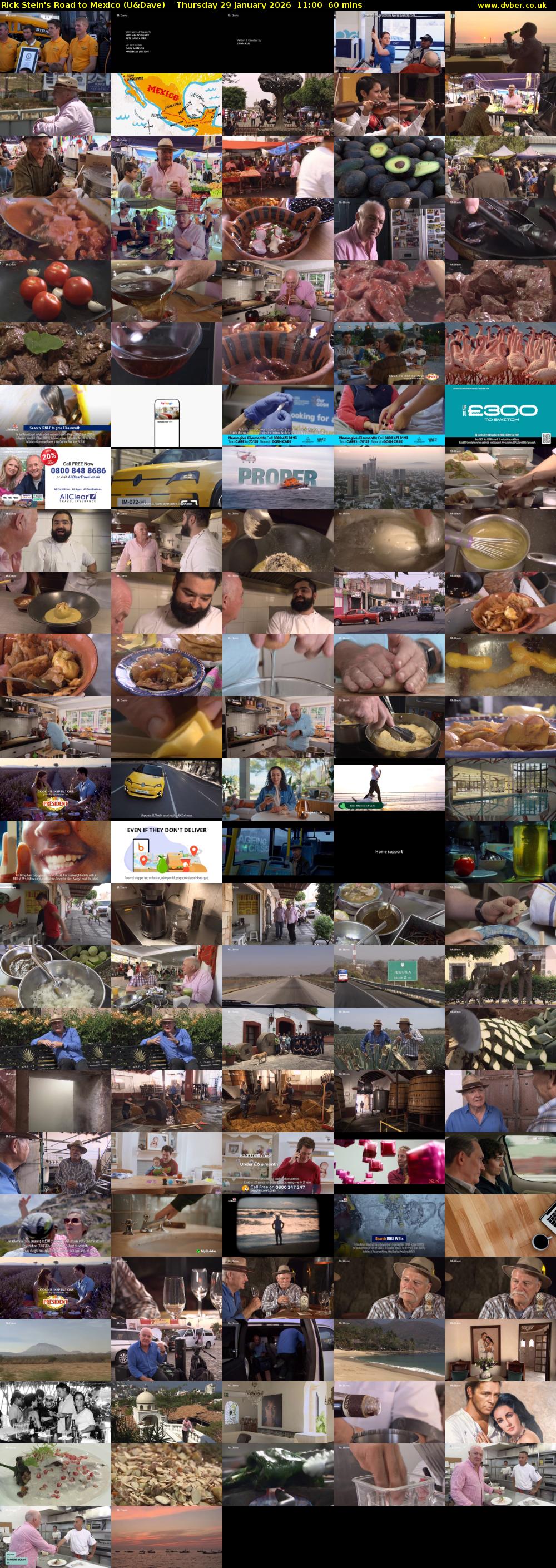 Rick Stein's Road to Mexico (U&Dave) Thursday 29 January 2026 11:00 - 12:00