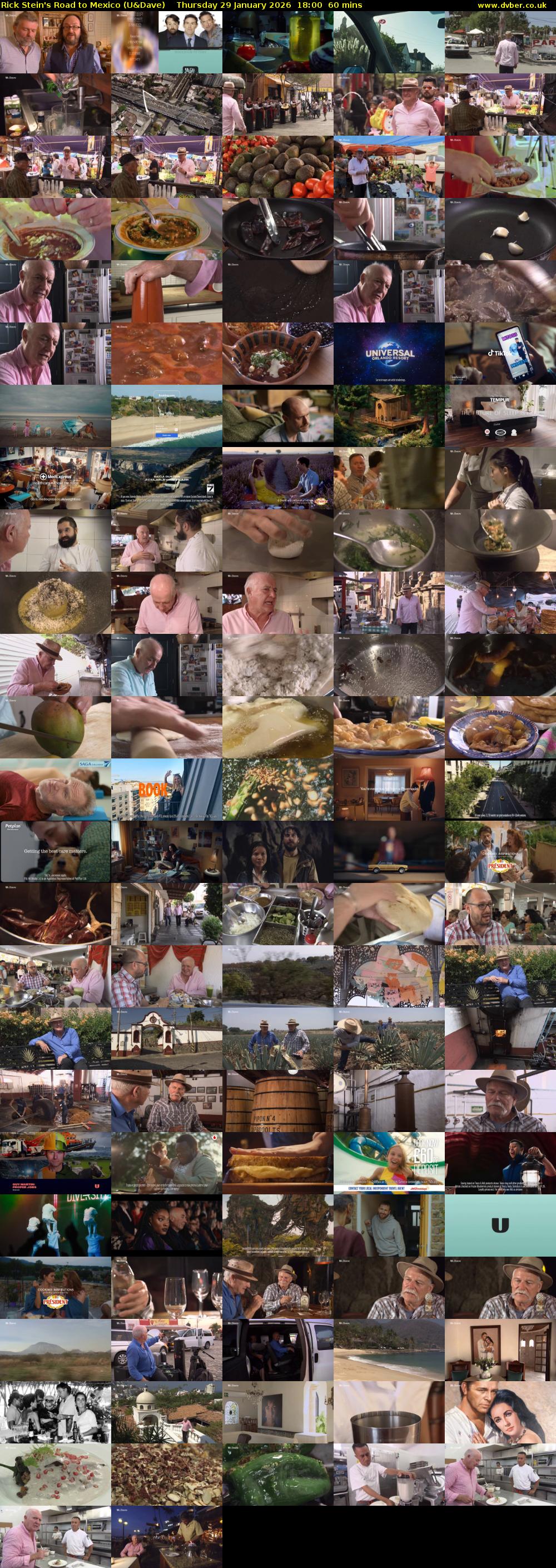 Rick Stein's Road to Mexico (U&Dave) Thursday 29 January 2026 18:00 - 19:00