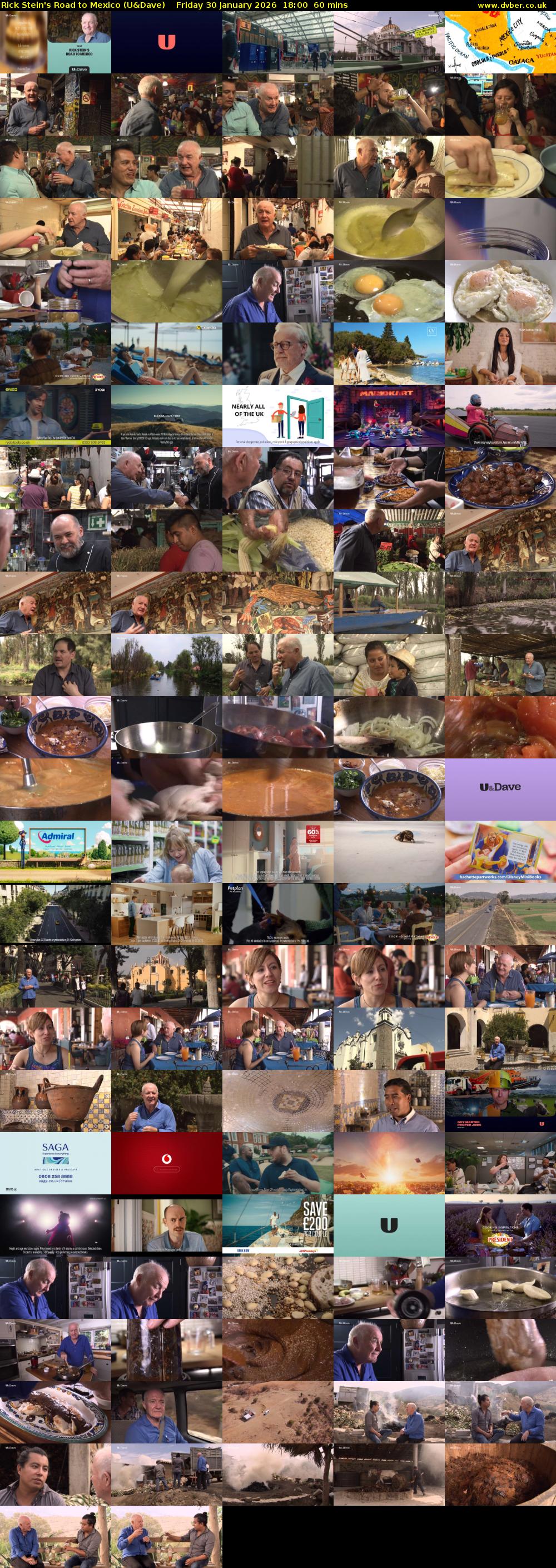 Rick Stein's Road to Mexico (U&Dave) Friday 30 January 2026 18:00 - 19:00