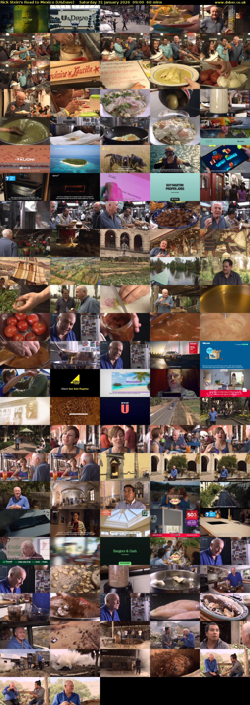 Rick Stein's Road to Mexico (U&Dave) Saturday 31 January 2026 09:00 - 10:00