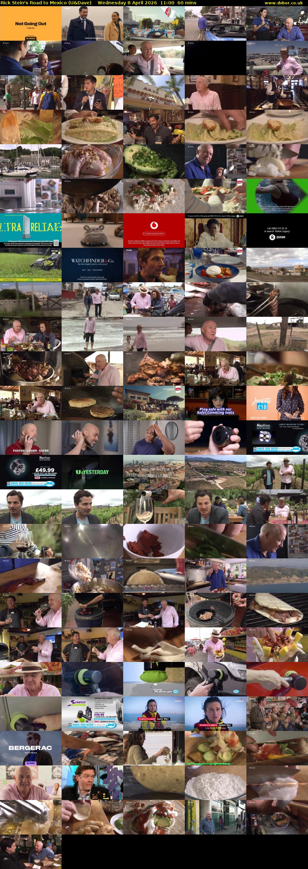Rick Stein's Road to Mexico (U&Dave) Wednesday 8 April 2026 11:00 - 12:00