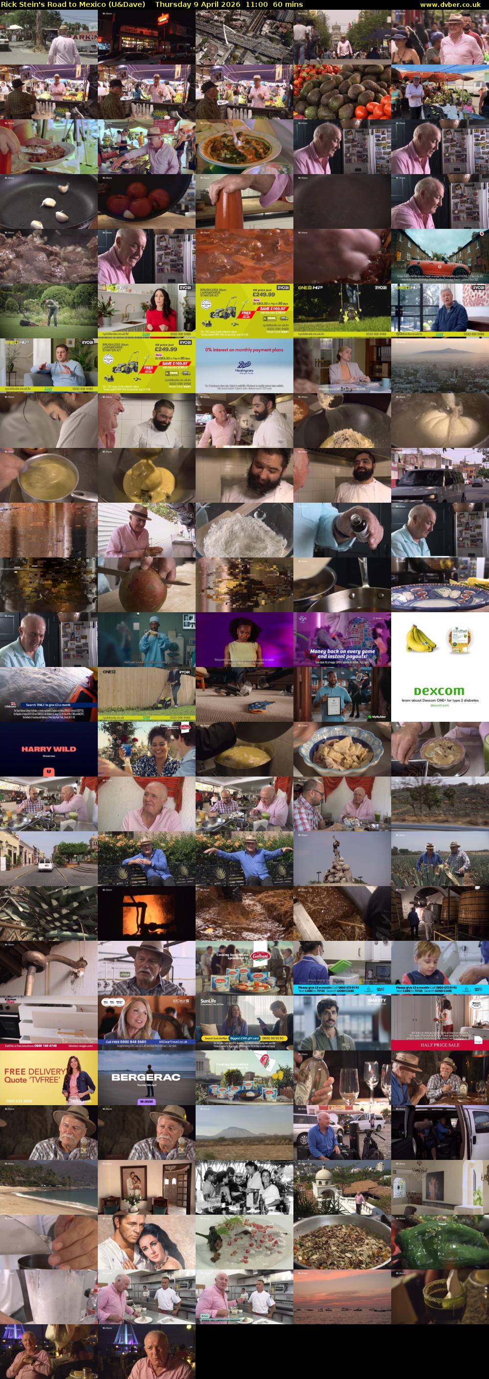 Rick Stein's Road to Mexico (U&Dave) Thursday 9 April 2026 11:00 - 12:00