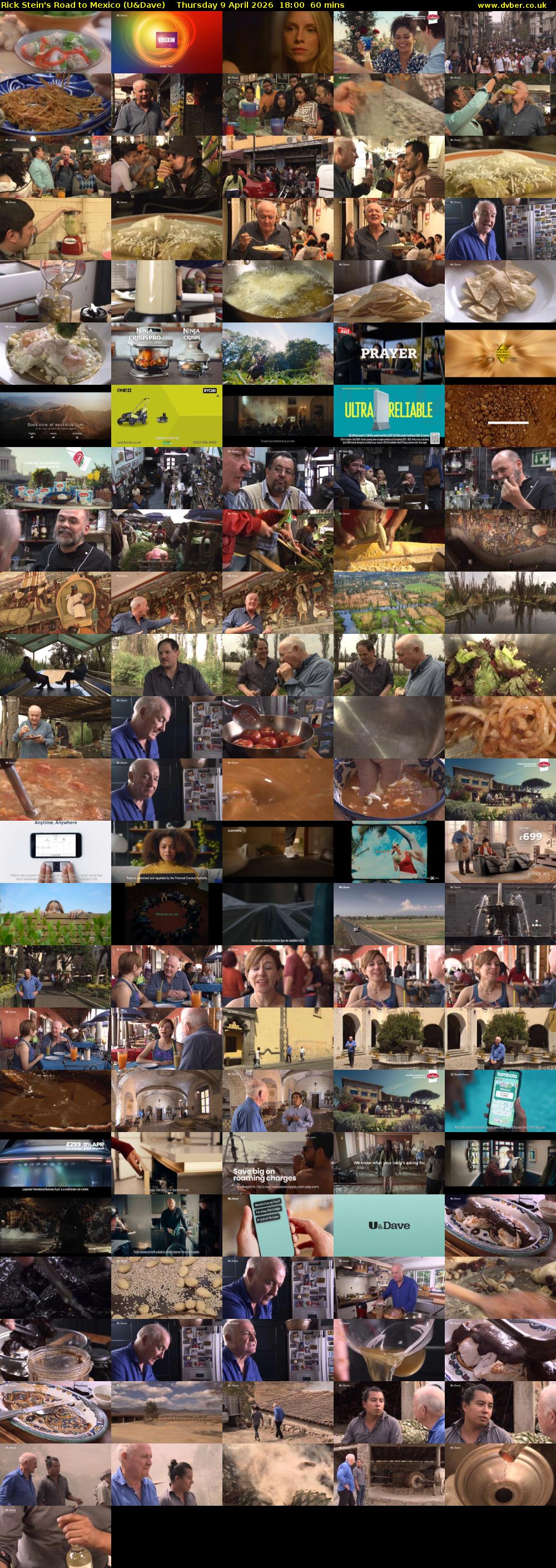 Rick Stein's Road to Mexico (U&Dave) Thursday 9 April 2026 18:00 - 19:00
