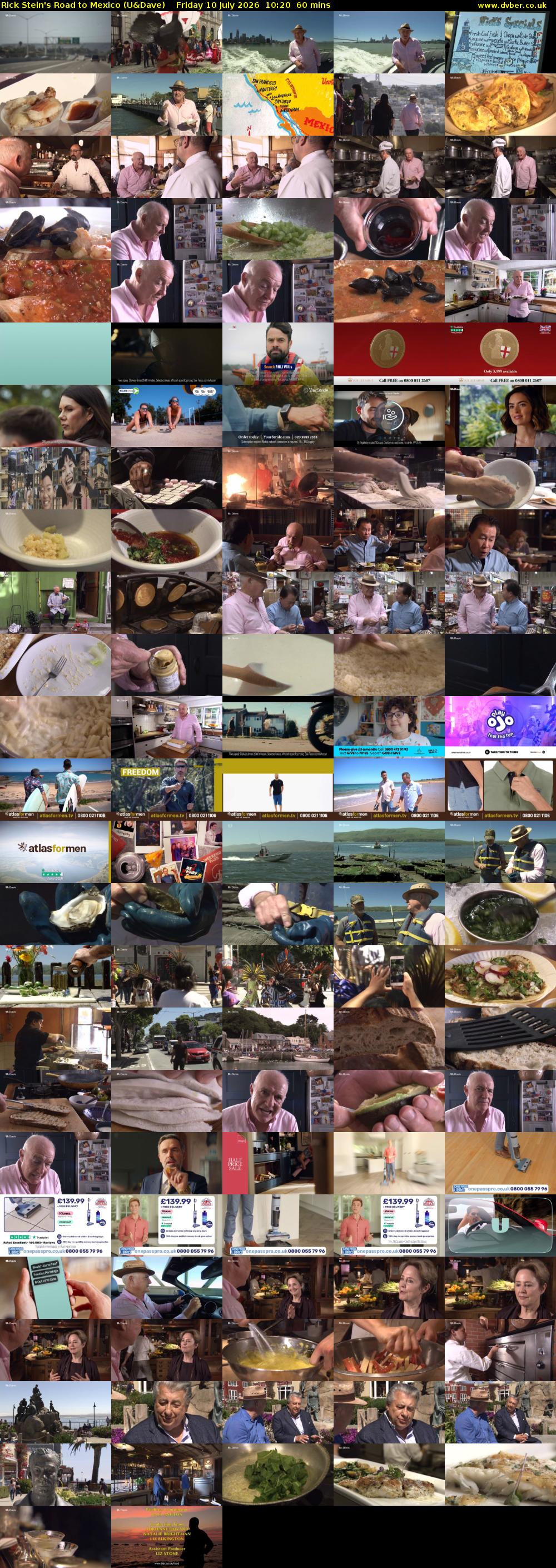 Rick Stein's Road to Mexico (U&Dave) Friday 10 July 2026 10:20 - 11:20