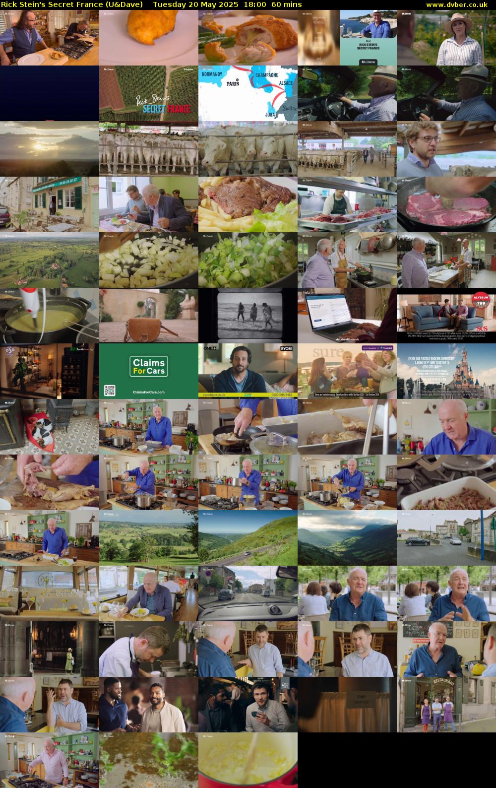 Rick Stein's Secret France (U&Dave) Tuesday 20 May 2025 18:00 - 19:00