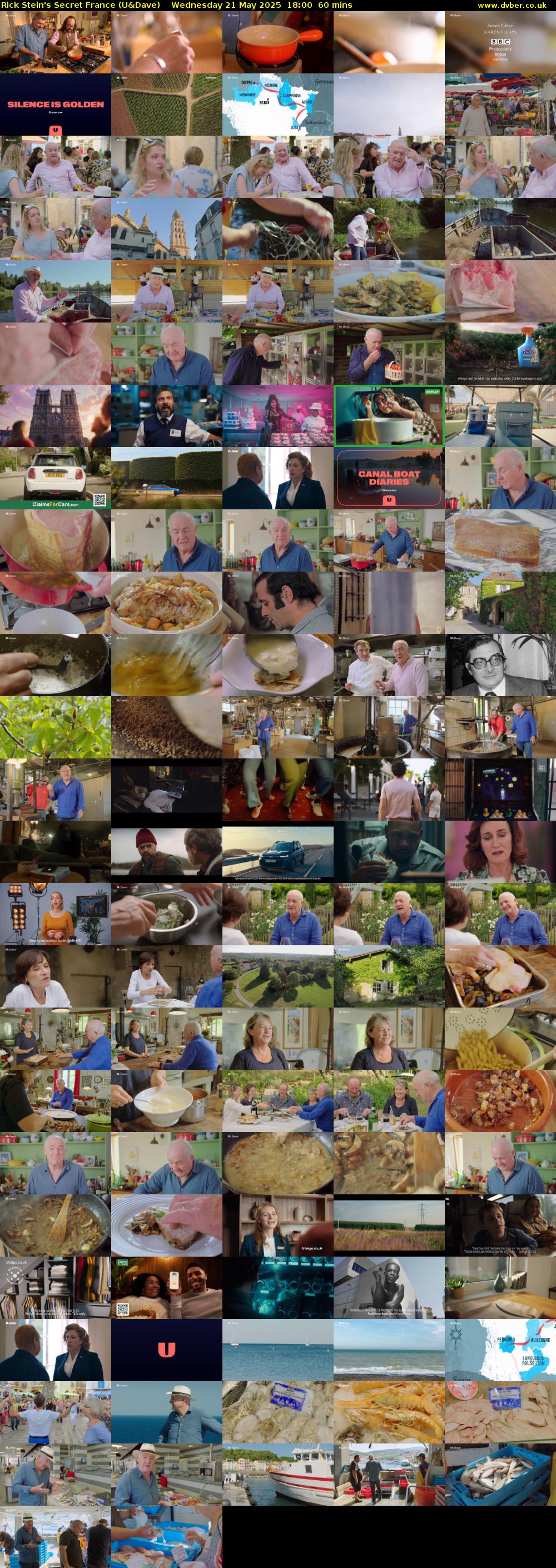 Rick Stein's Secret France (U&Dave) Wednesday 21 May 2025 18:00 - 19:00