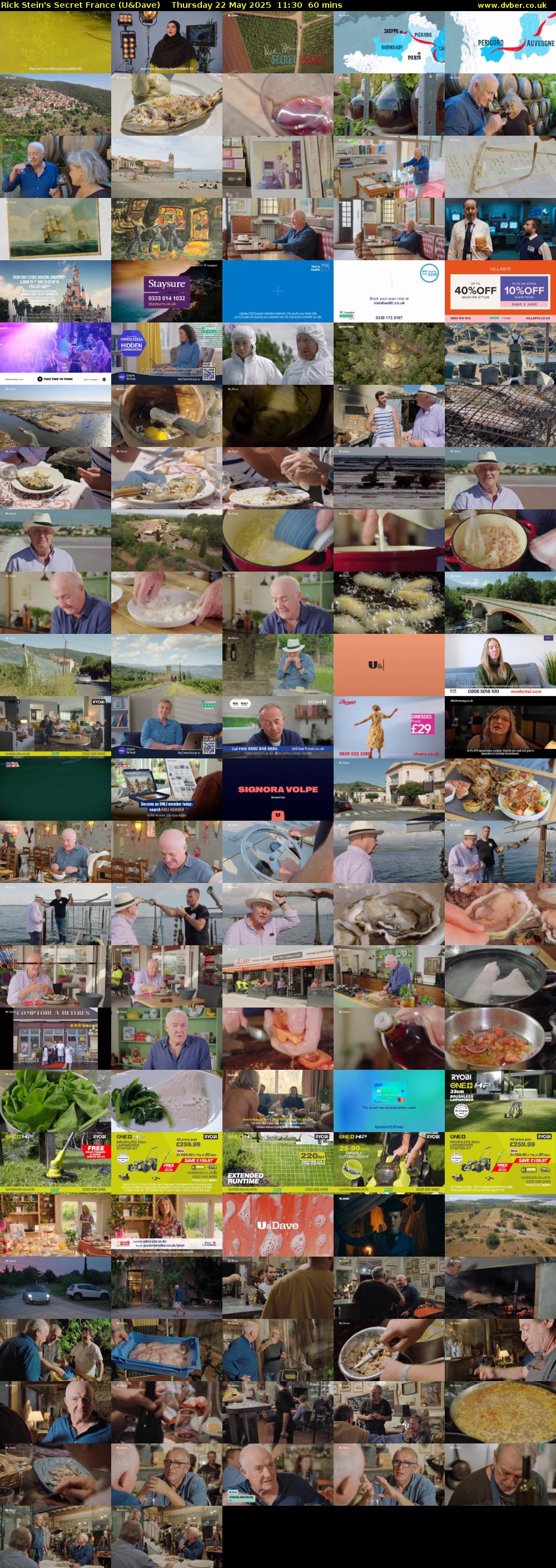Rick Stein's Secret France (U&Dave) Thursday 22 May 2025 11:30 - 12:30