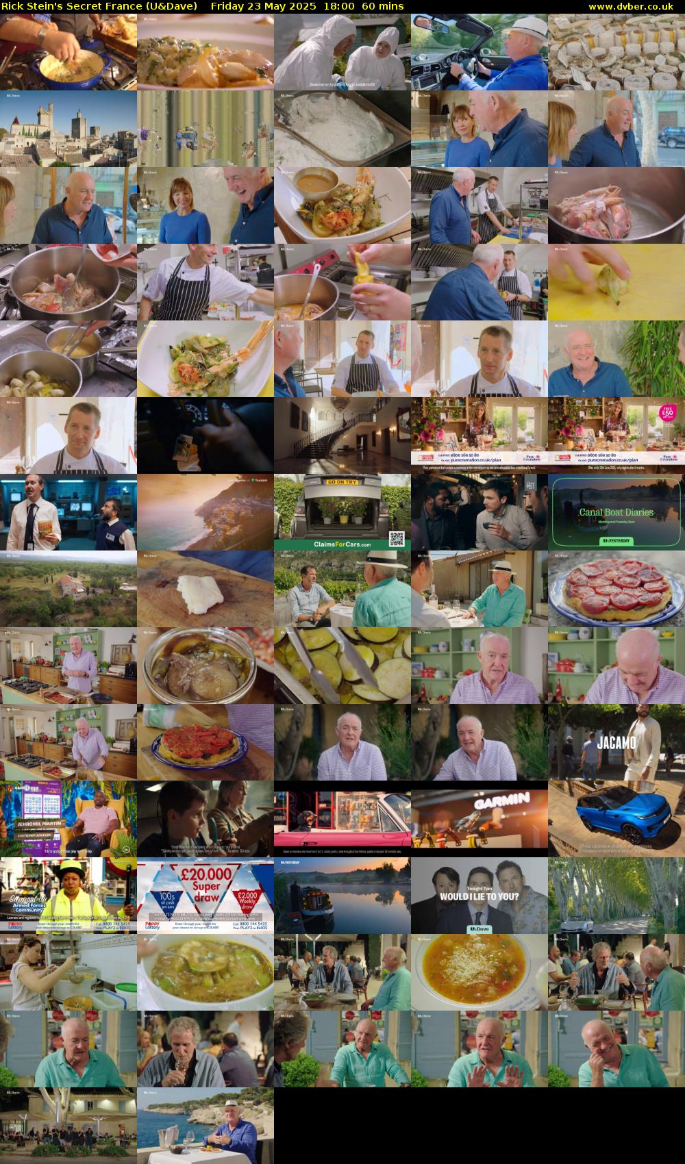 Rick Stein's Secret France (U&Dave) Friday 23 May 2025 18:00 - 19:00