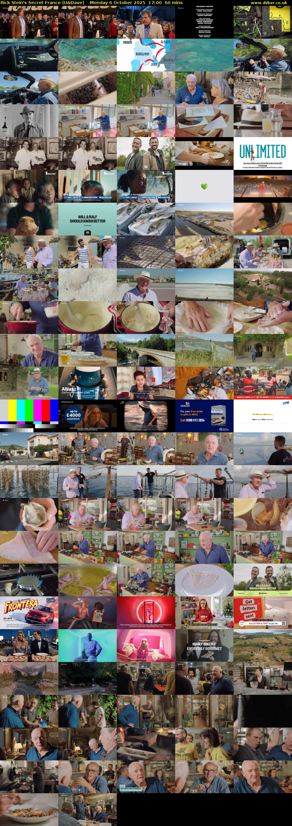 Rick Stein's Secret France (U&Dave) Monday 6 October 2025 17:00 - 18:00