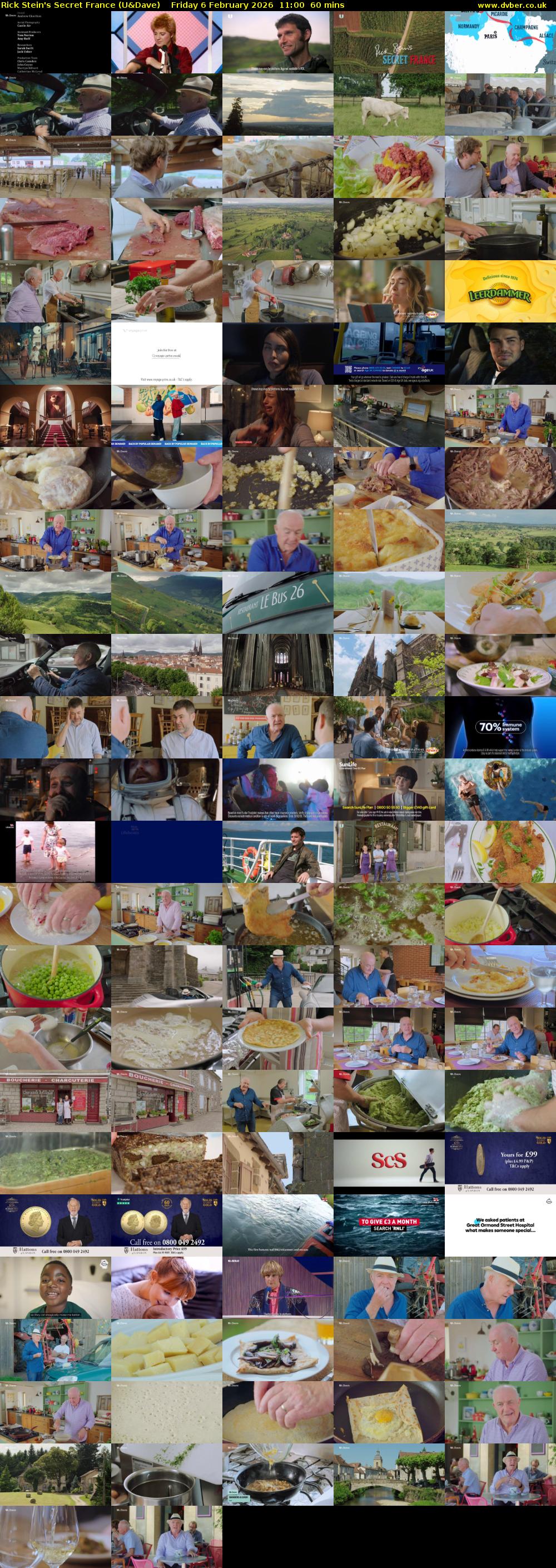Rick Stein's Secret France (U&Dave) Friday 6 February 2026 11:00 - 12:00