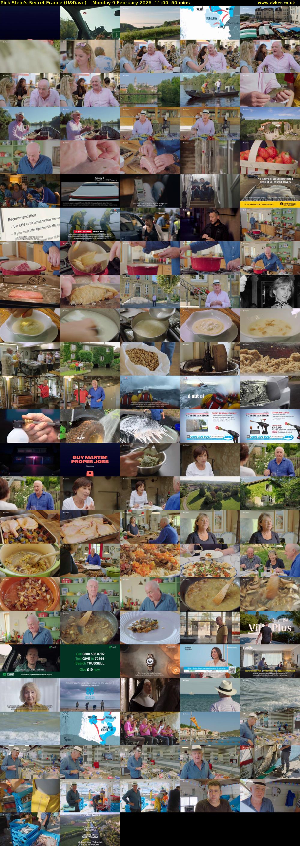 Rick Stein's Secret France (U&Dave) Monday 9 February 2026 11:00 - 12:00