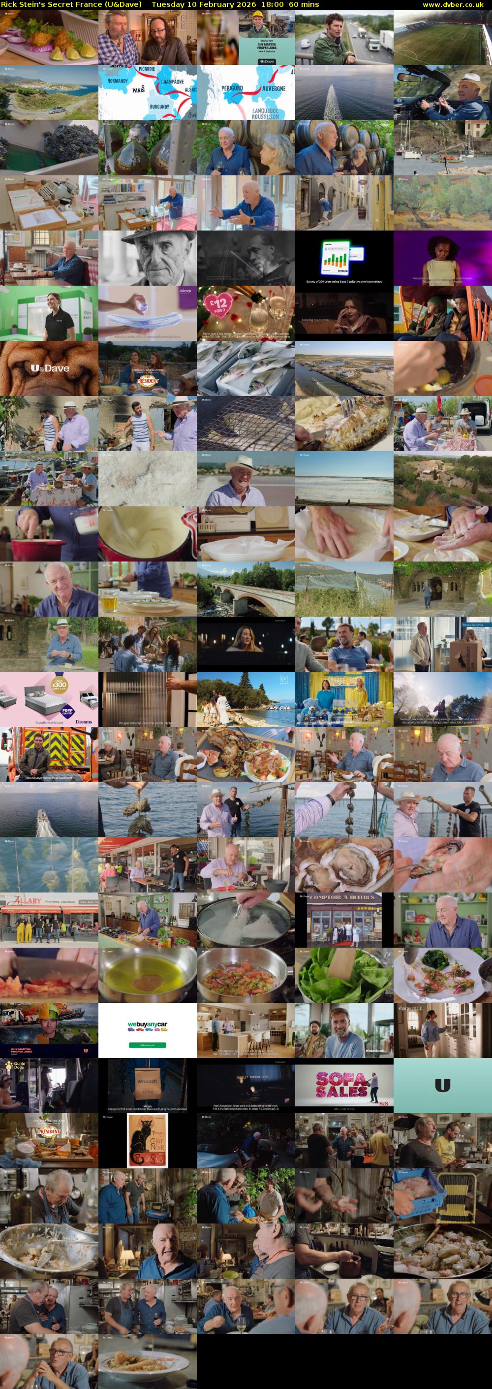 Rick Stein's Secret France (U&Dave) Tuesday 10 February 2026 18:00 - 19:00