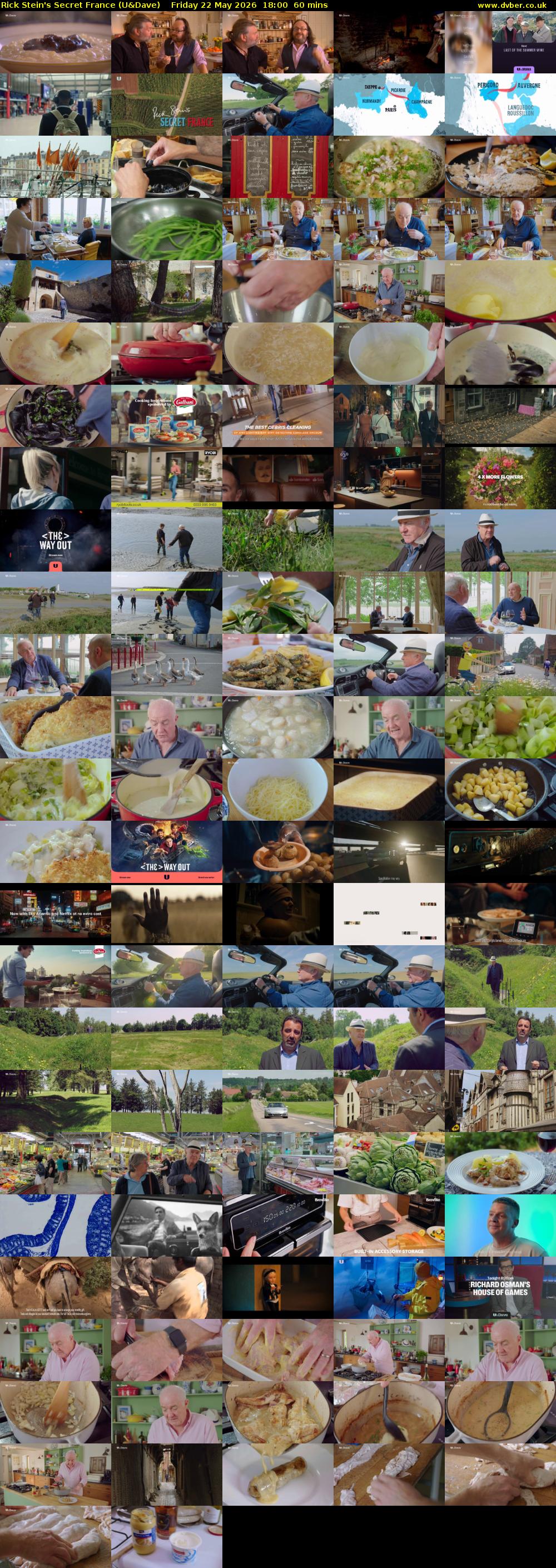 Rick Stein's Secret France (U&Dave) Friday 22 May 2026 18:00 - 19:00