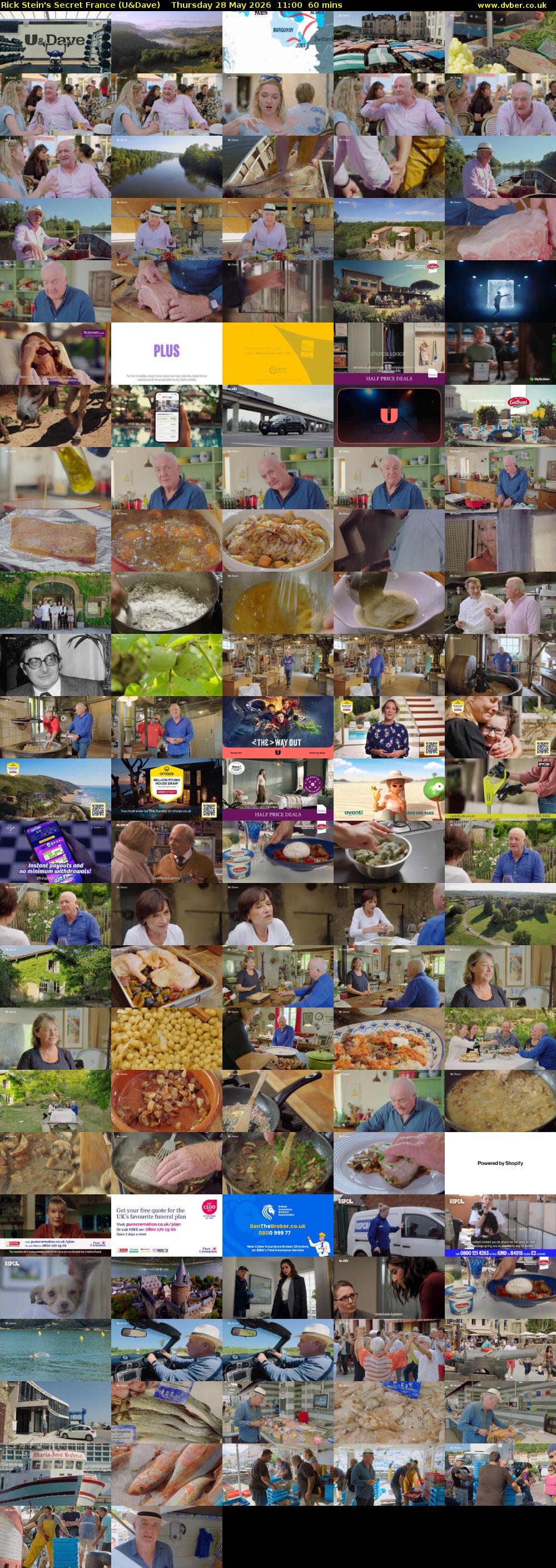 Rick Stein's Secret France (U&Dave) Thursday 28 May 2026 11:00 - 12:00