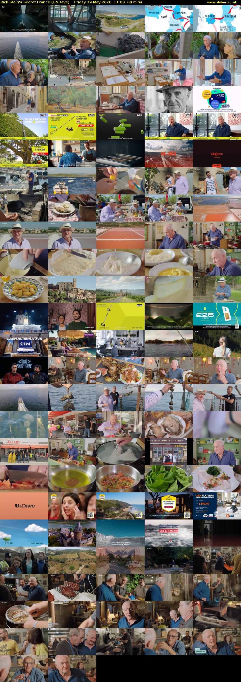 Rick Stein's Secret France (U&Dave) Friday 29 May 2026 11:00 - 12:00