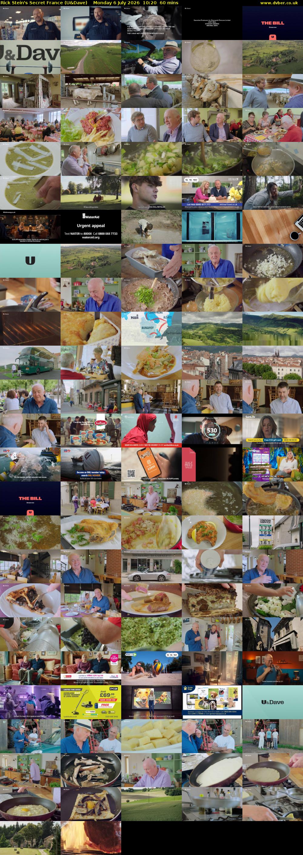 Rick Stein's Secret France (U&Dave) Monday 6 July 2026 10:20 - 11:20