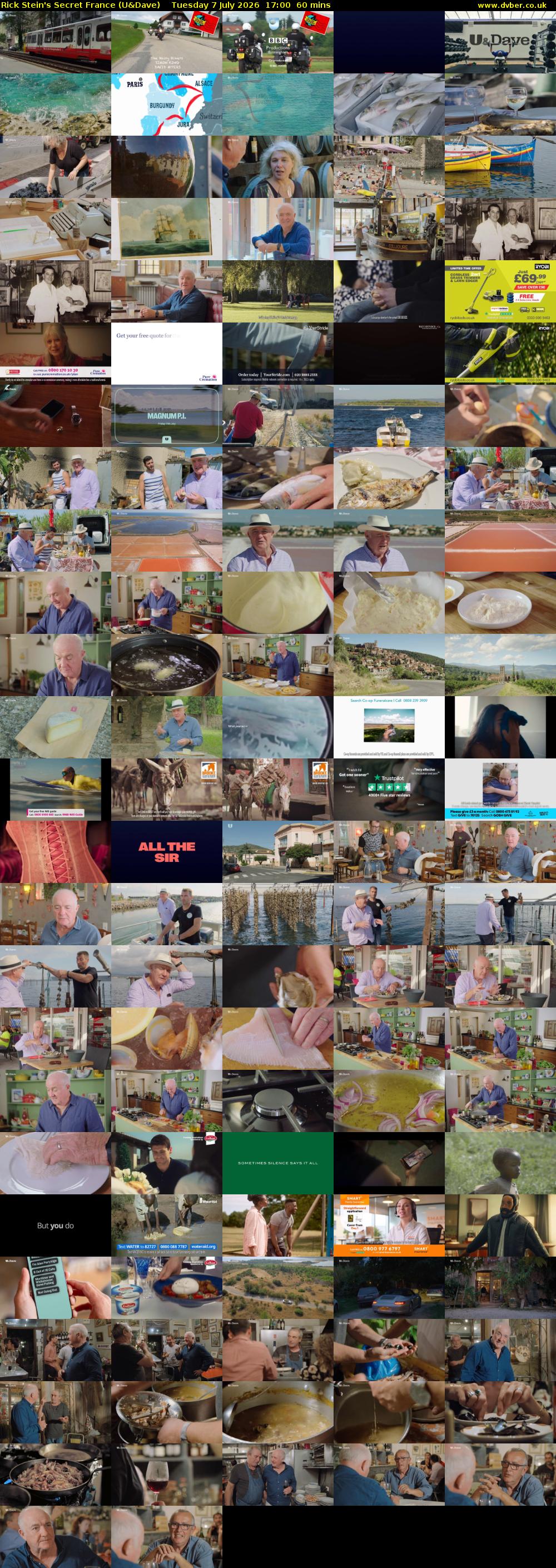 Rick Stein's Secret France (U&Dave) Tuesday 7 July 2026 17:00 - 18:00