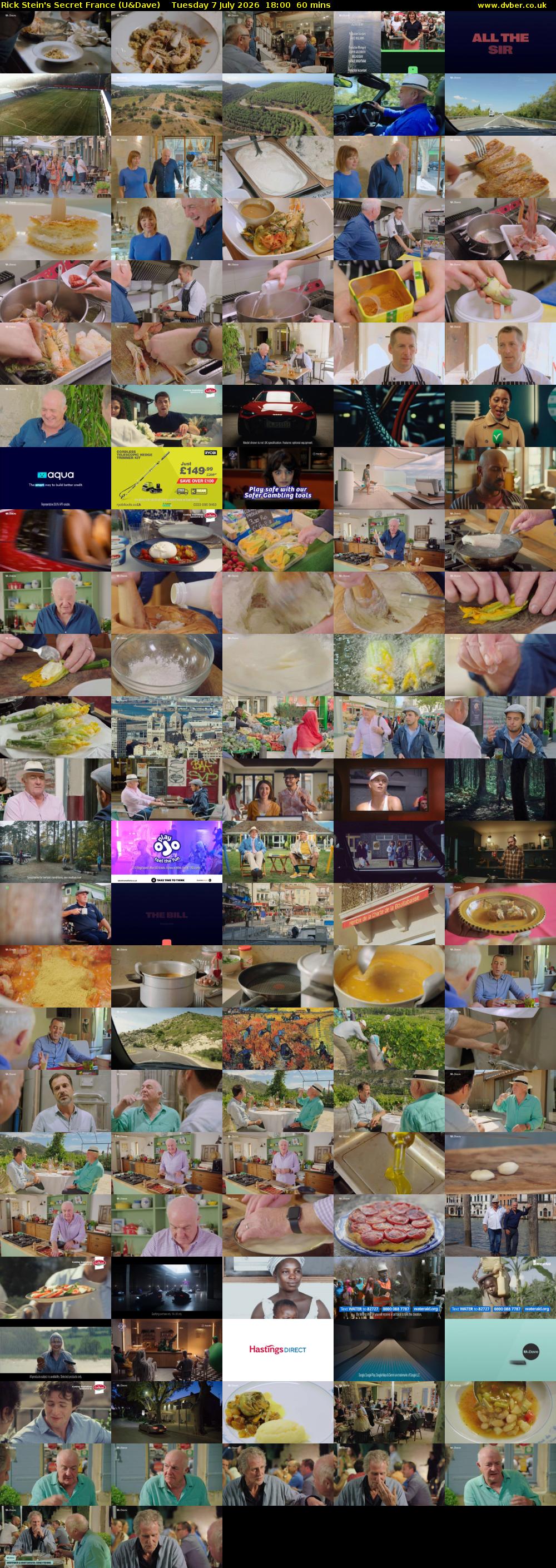 Rick Stein's Secret France (U&Dave) Tuesday 7 July 2026 18:00 - 19:00