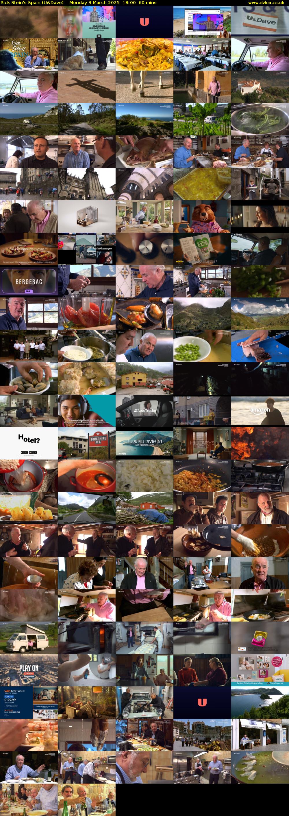 Rick Stein's Spain (U&Dave) Monday 3 March 2025 18:00 - 19:00