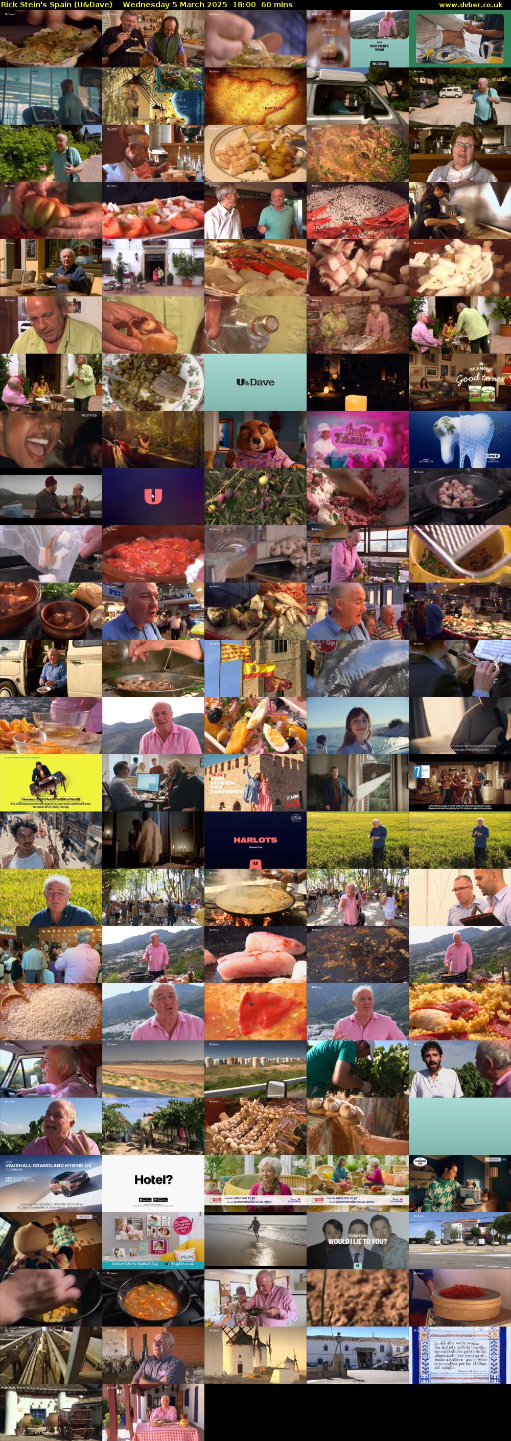 Rick Stein's Spain (U&Dave) Wednesday 5 March 2025 18:00 - 19:00