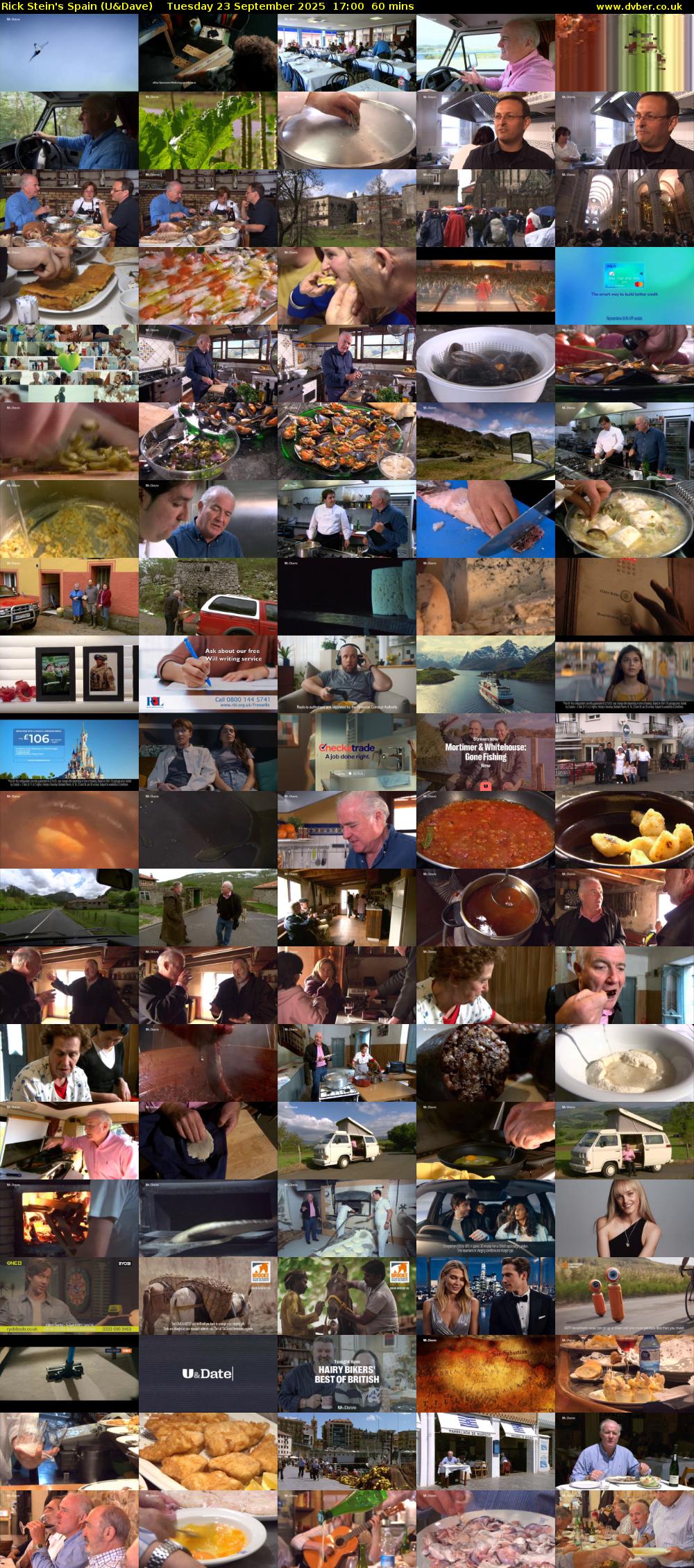 Rick Stein's Spain (U&Dave) Tuesday 23 September 2025 17:00 - 18:00