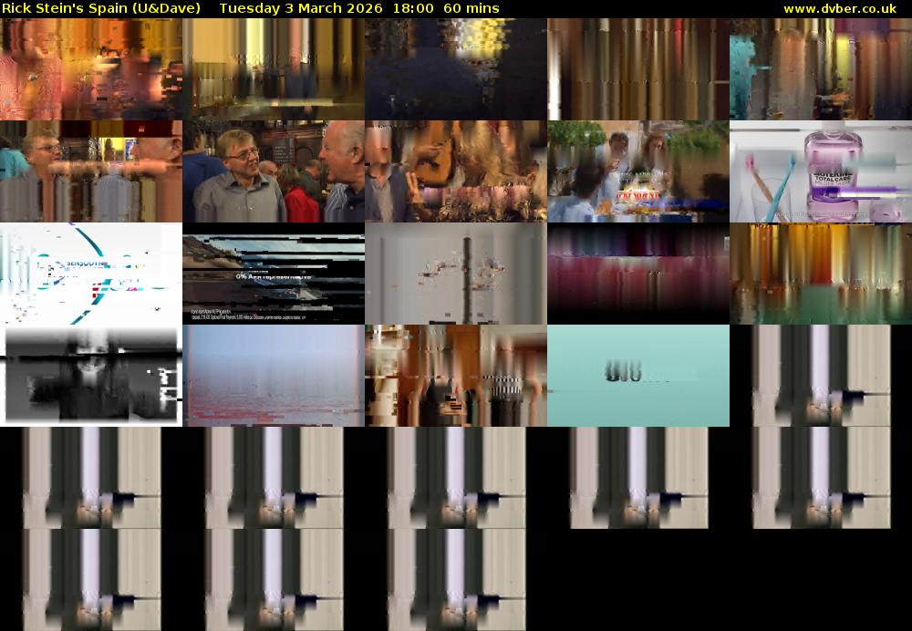 Rick Stein's Spain (U&Dave) Tuesday 3 March 2026 18:00 - 19:00