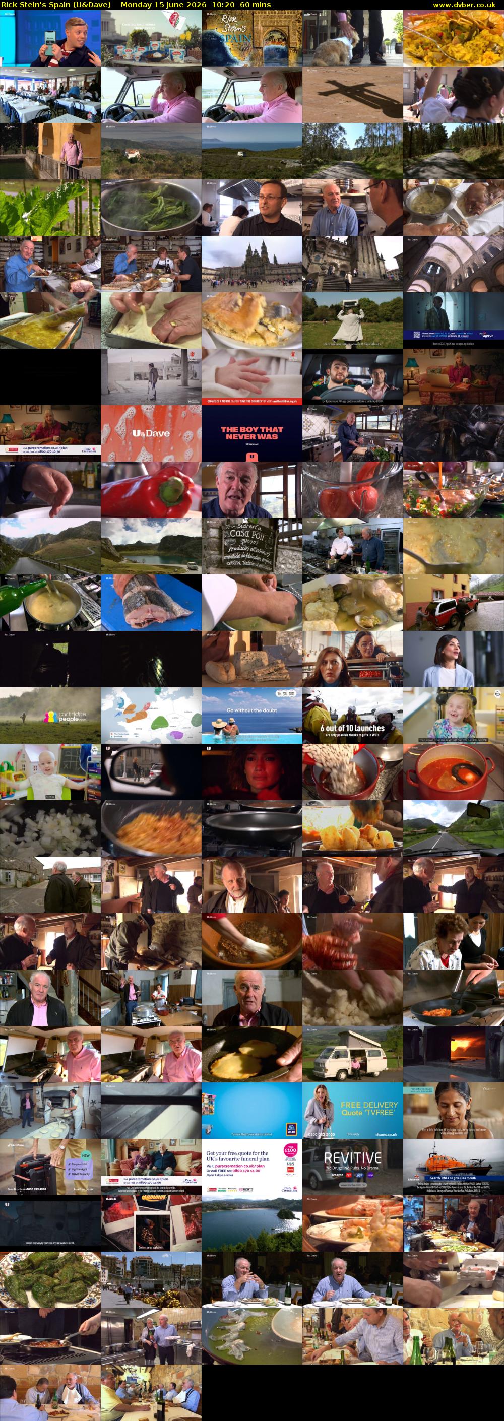 Rick Stein's Spain (U&Dave) Monday 15 June 2026 10:20 - 11:20