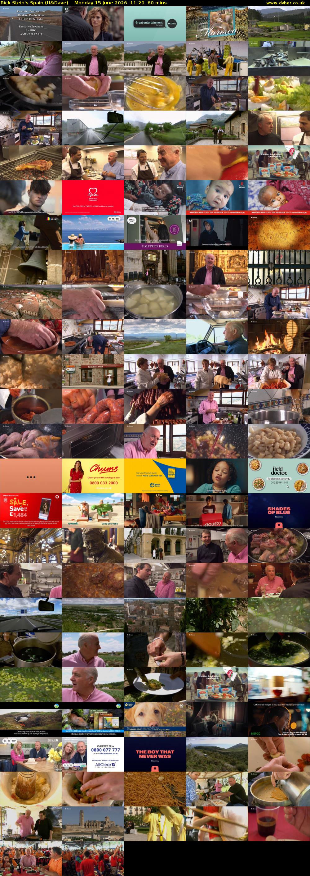 Rick Stein's Spain (U&Dave) Monday 15 June 2026 11:20 - 12:20