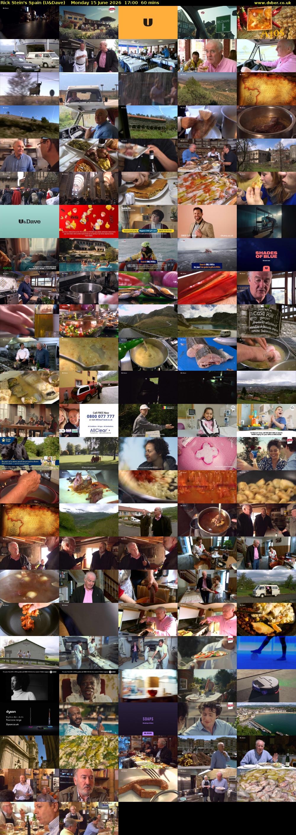 Rick Stein's Spain (U&Dave) Monday 15 June 2026 17:00 - 18:00