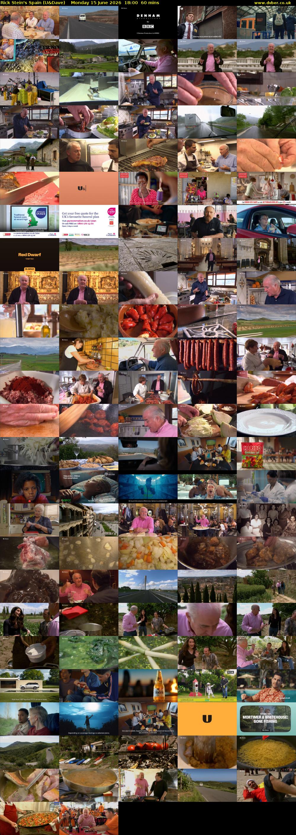 Rick Stein's Spain (U&Dave) Monday 15 June 2026 18:00 - 19:00