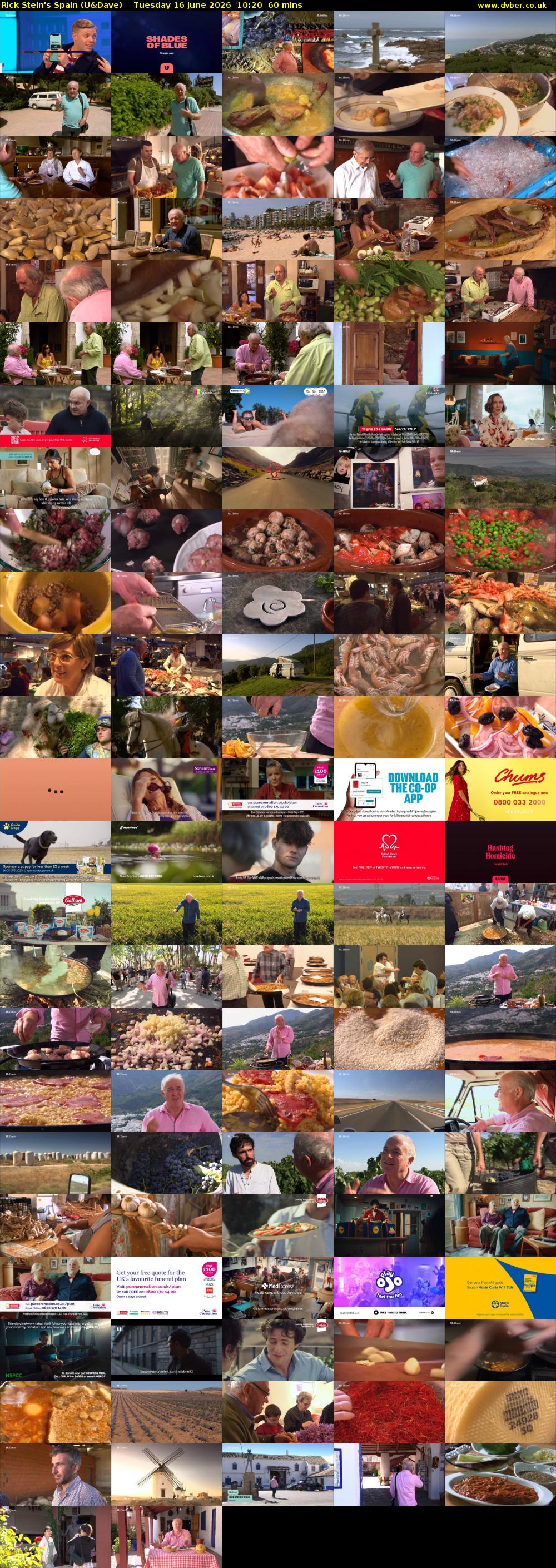 Rick Stein's Spain (U&Dave) Tuesday 16 June 2026 10:20 - 11:20