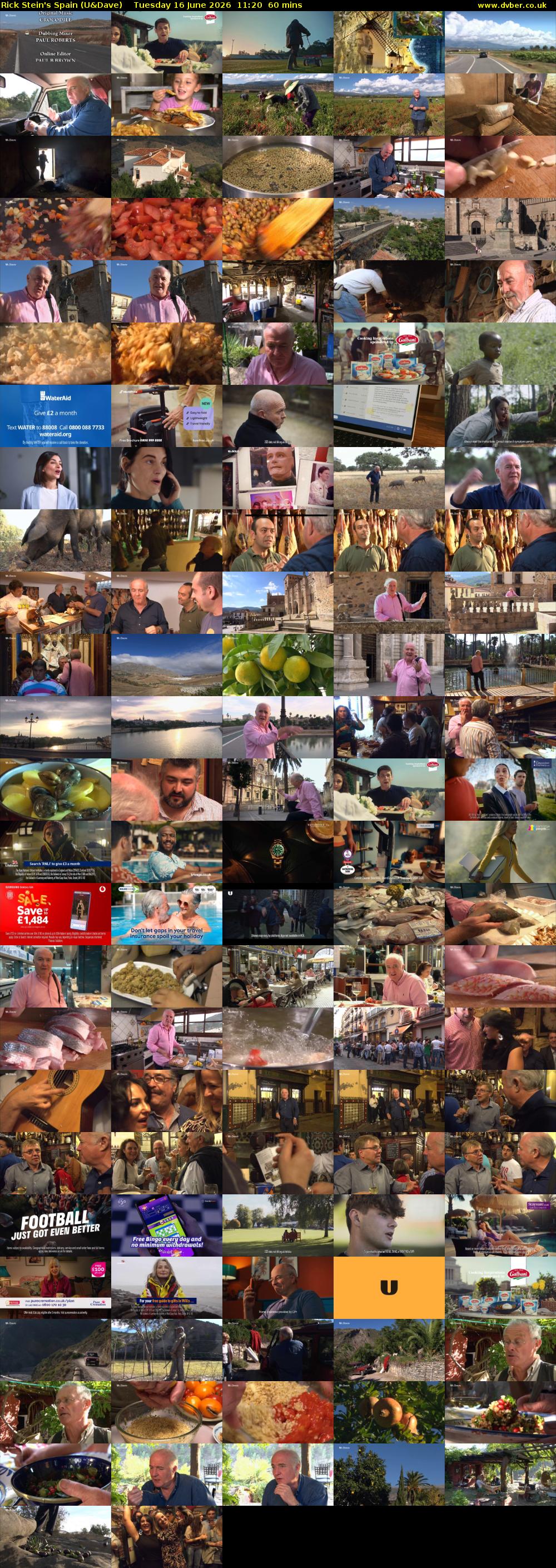 Rick Stein's Spain (U&Dave) Tuesday 16 June 2026 11:20 - 12:20