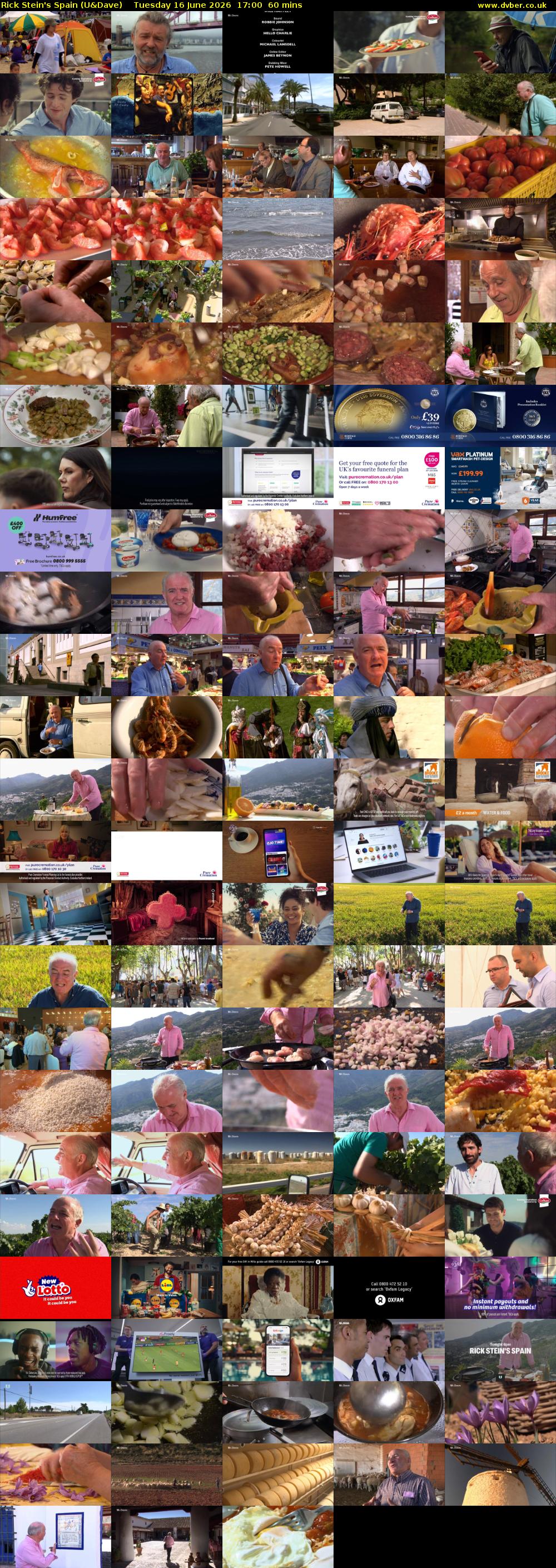 Rick Stein's Spain (U&Dave) Tuesday 16 June 2026 17:00 - 18:00