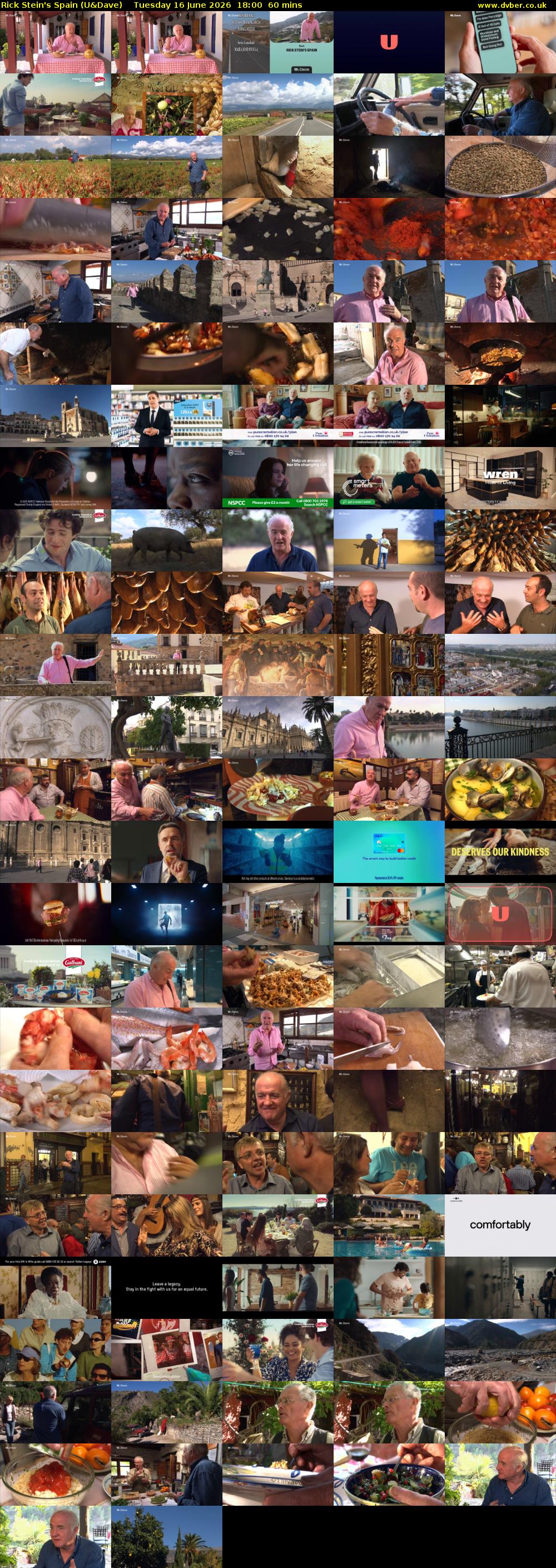 Rick Stein's Spain (U&Dave) Tuesday 16 June 2026 18:00 - 19:00