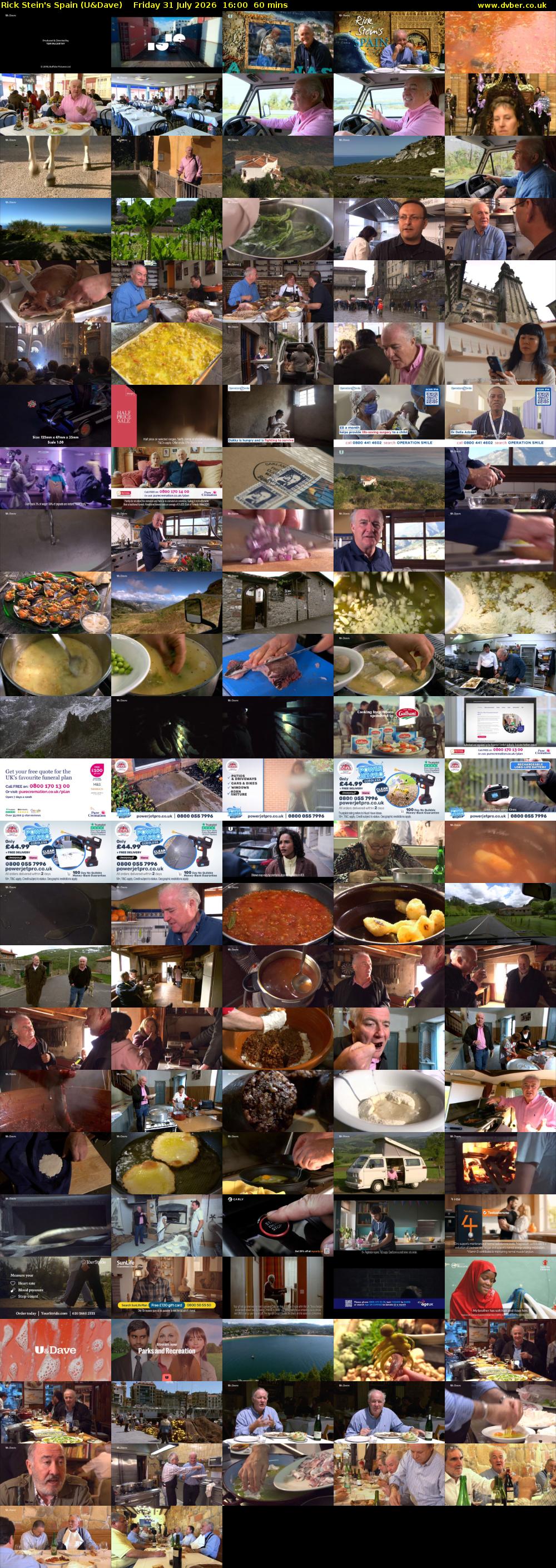 Rick Stein's Spain (U&Dave) Friday 31 July 2026 16:00 - 17:00