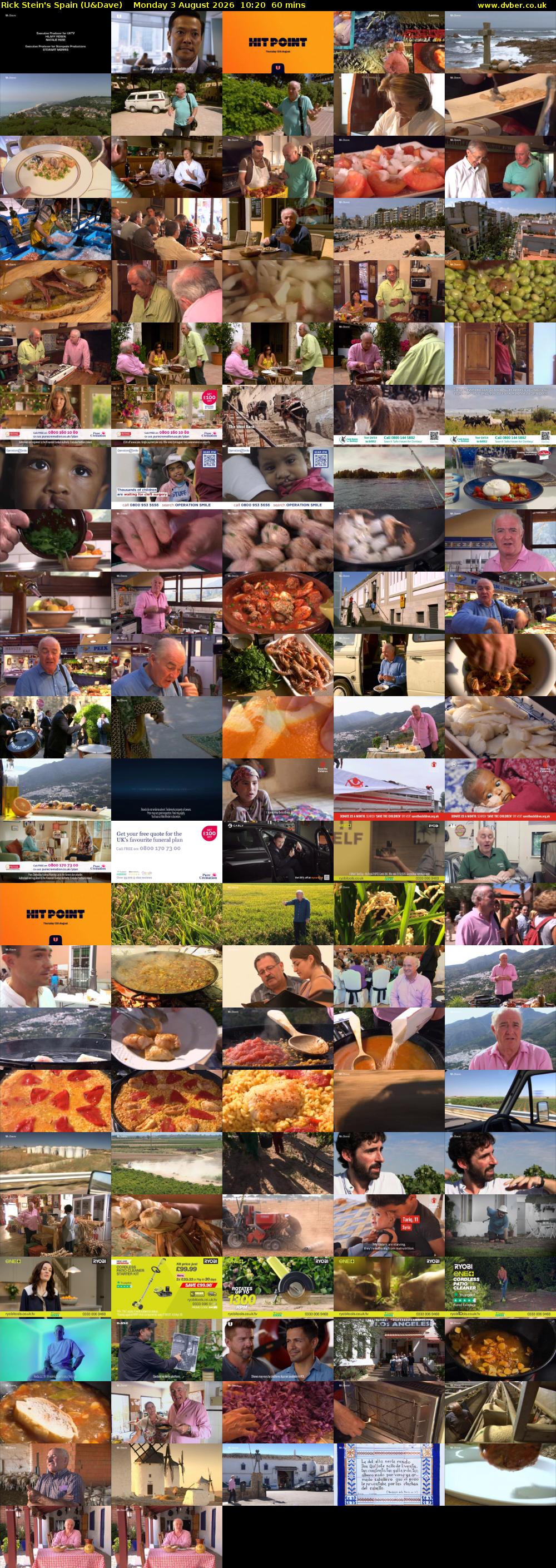 Rick Stein's Spain (U&Dave) Monday 3 August 2026 10:20 - 11:20