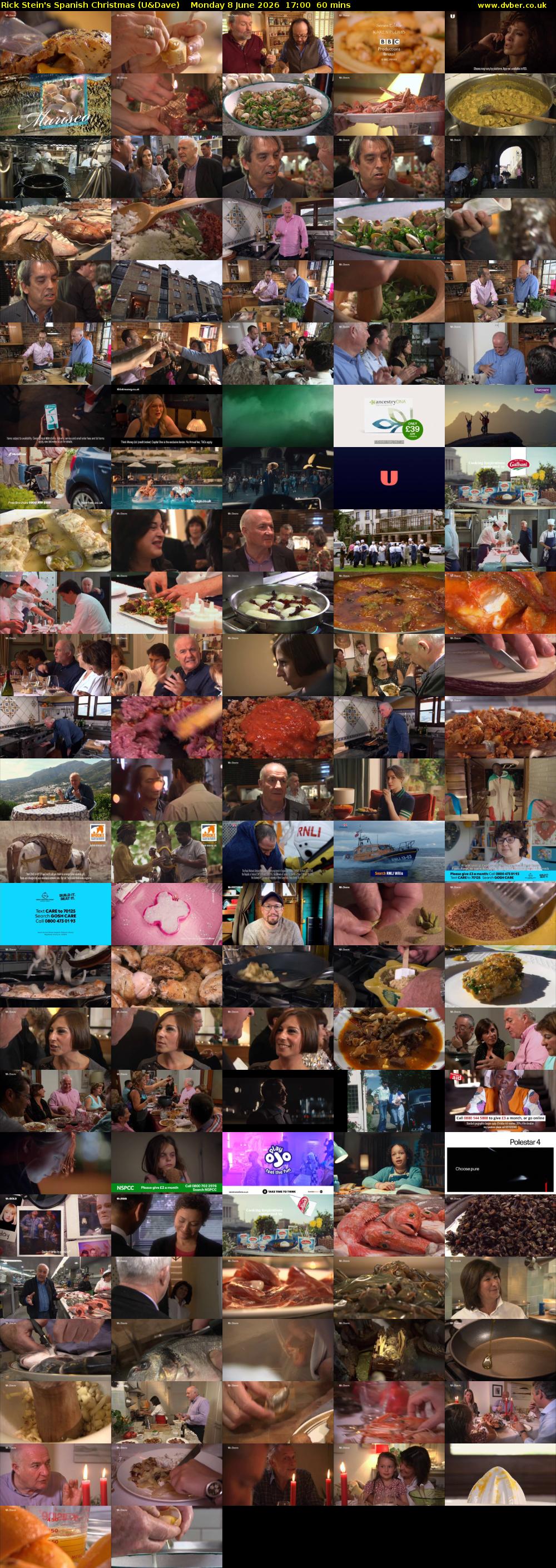 Rick Stein's Spanish Christmas (U&Dave) Monday 8 June 2026 17:00 - 18:00
